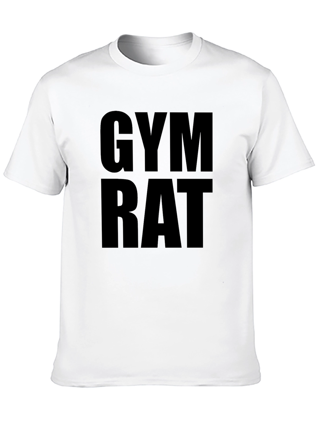 Gym Rat T-Shirt - Black Graphic Tee