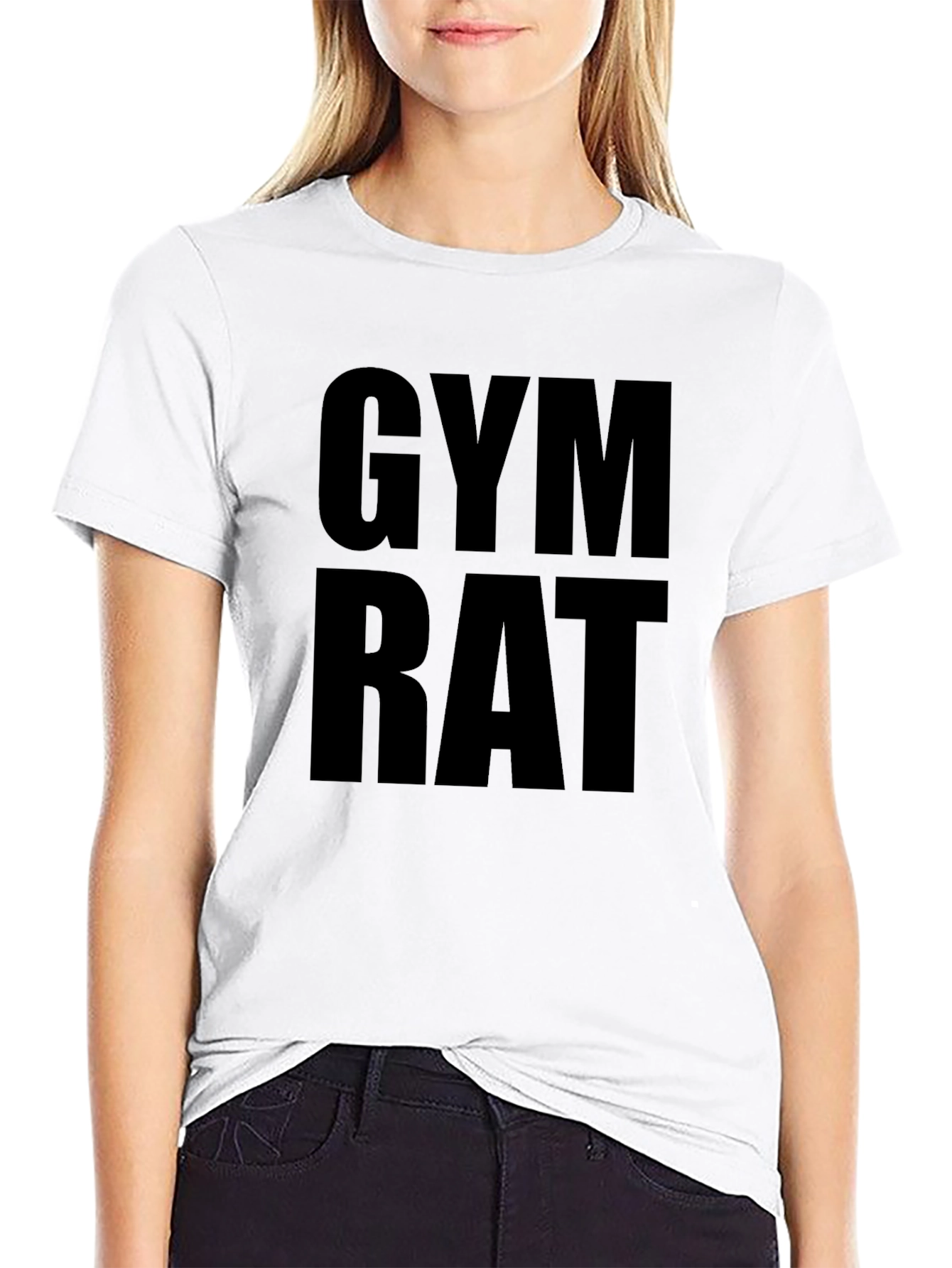 Gym Rat T-Shirt - Black Graphic Tee