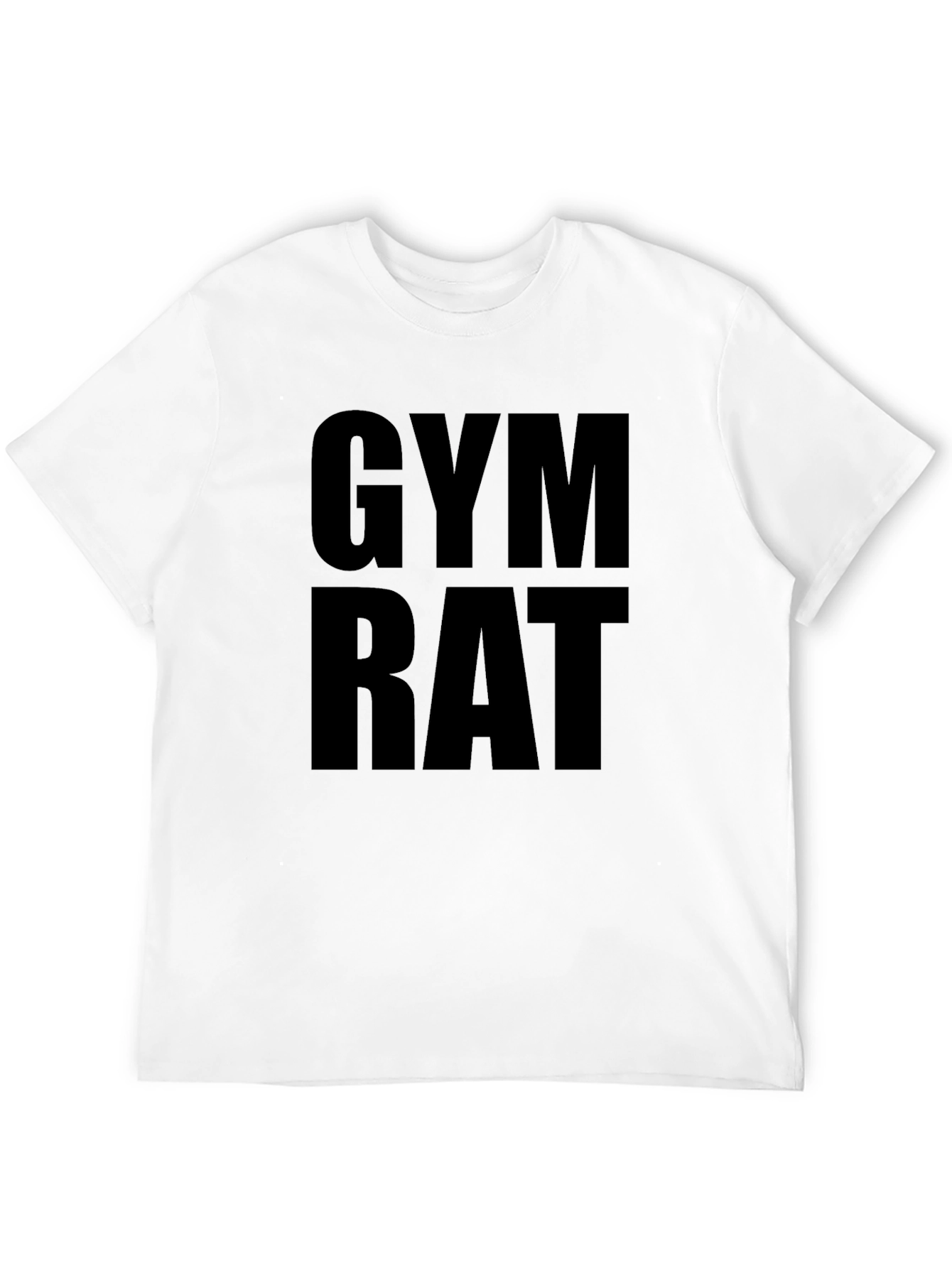 Gym Rat T-Shirt - Black Graphic Tee