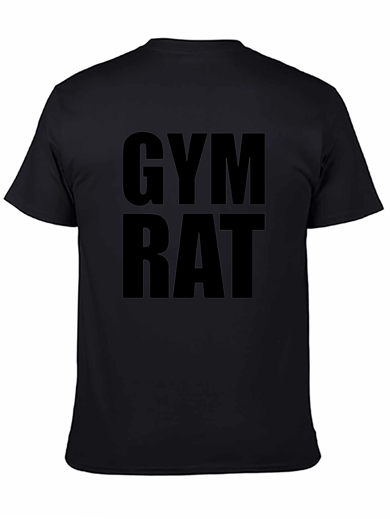 Gym Rat T-Shirt - Black Graphic Tee
