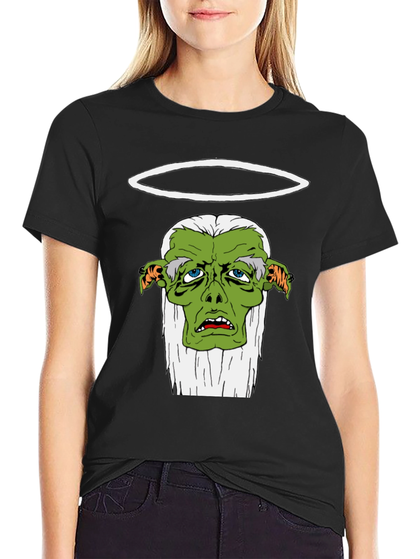 Black T-Shirt with Green Goblin Graphic