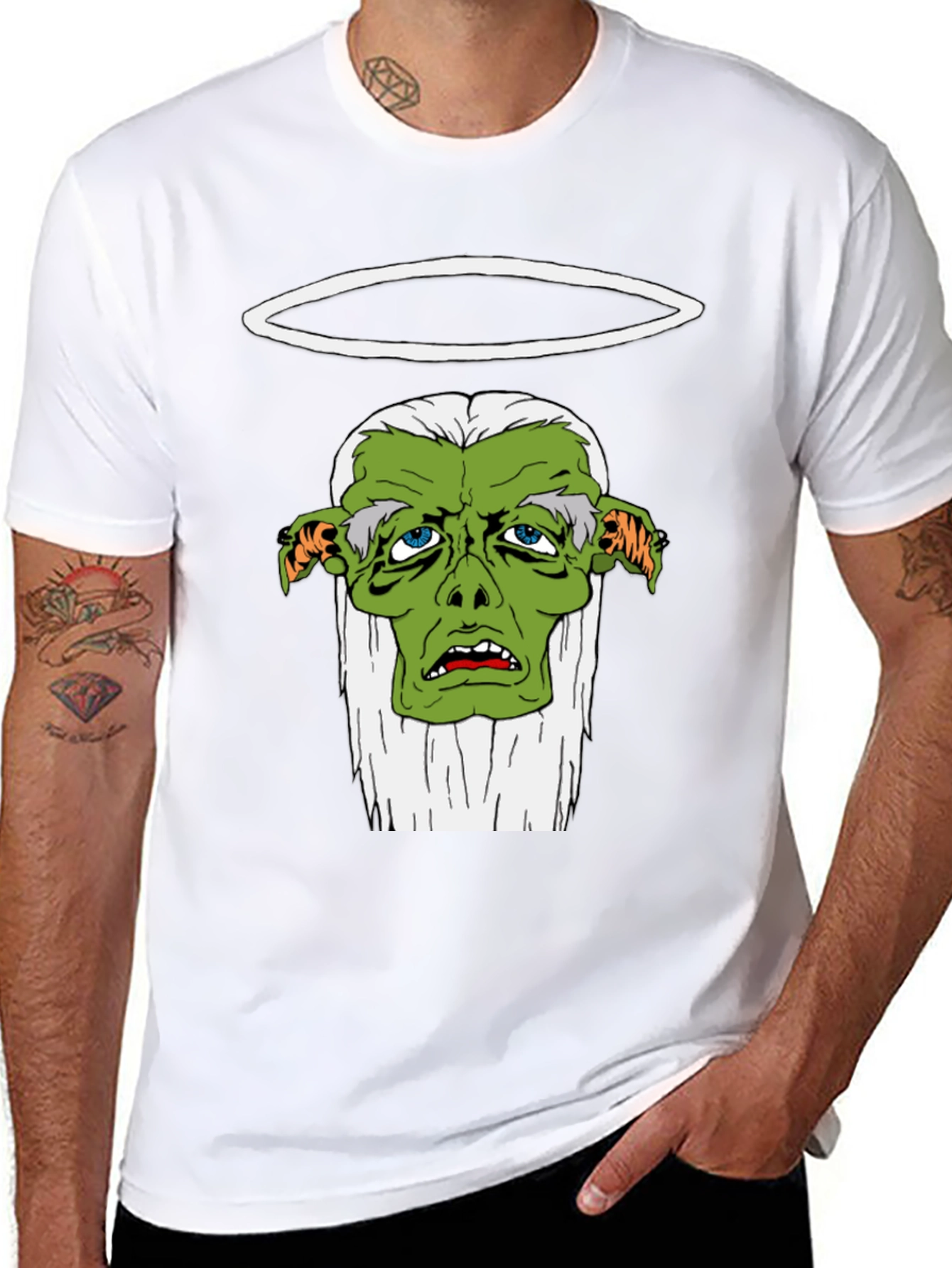 Black T-Shirt with Green Goblin Graphic