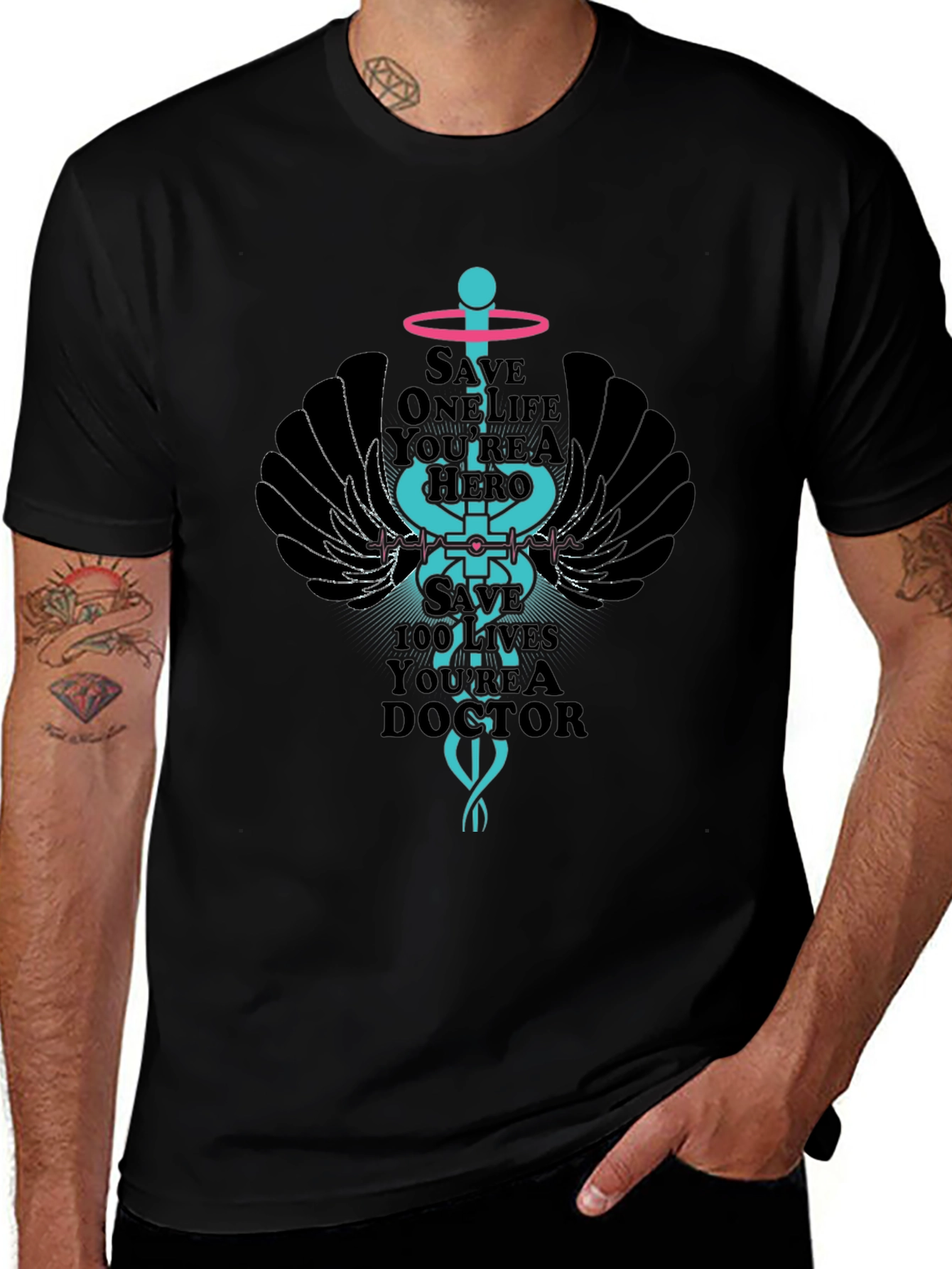 Hero Doctor T-Shirt - Save Lives