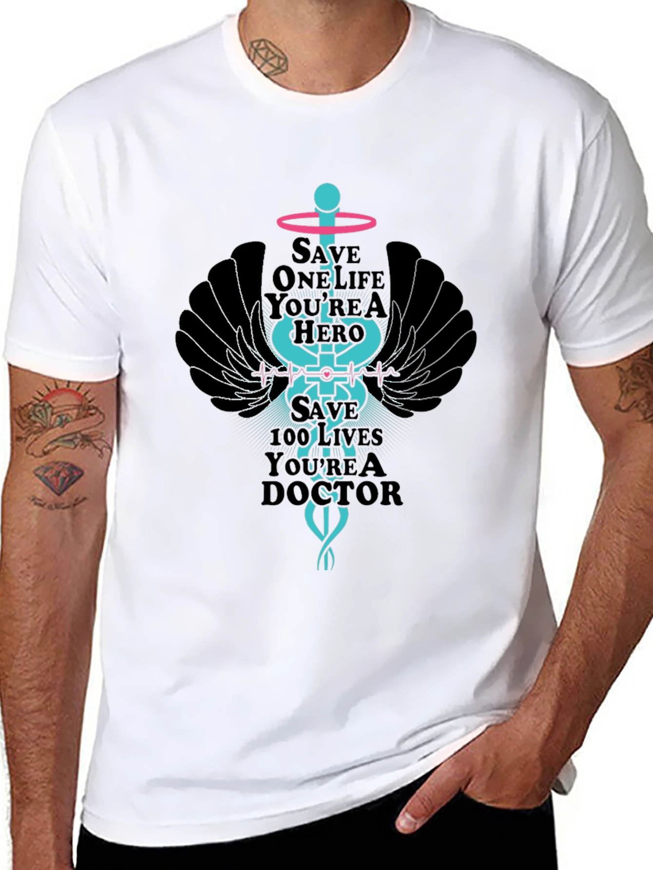 Hero Doctor T-Shirt - Save Lives