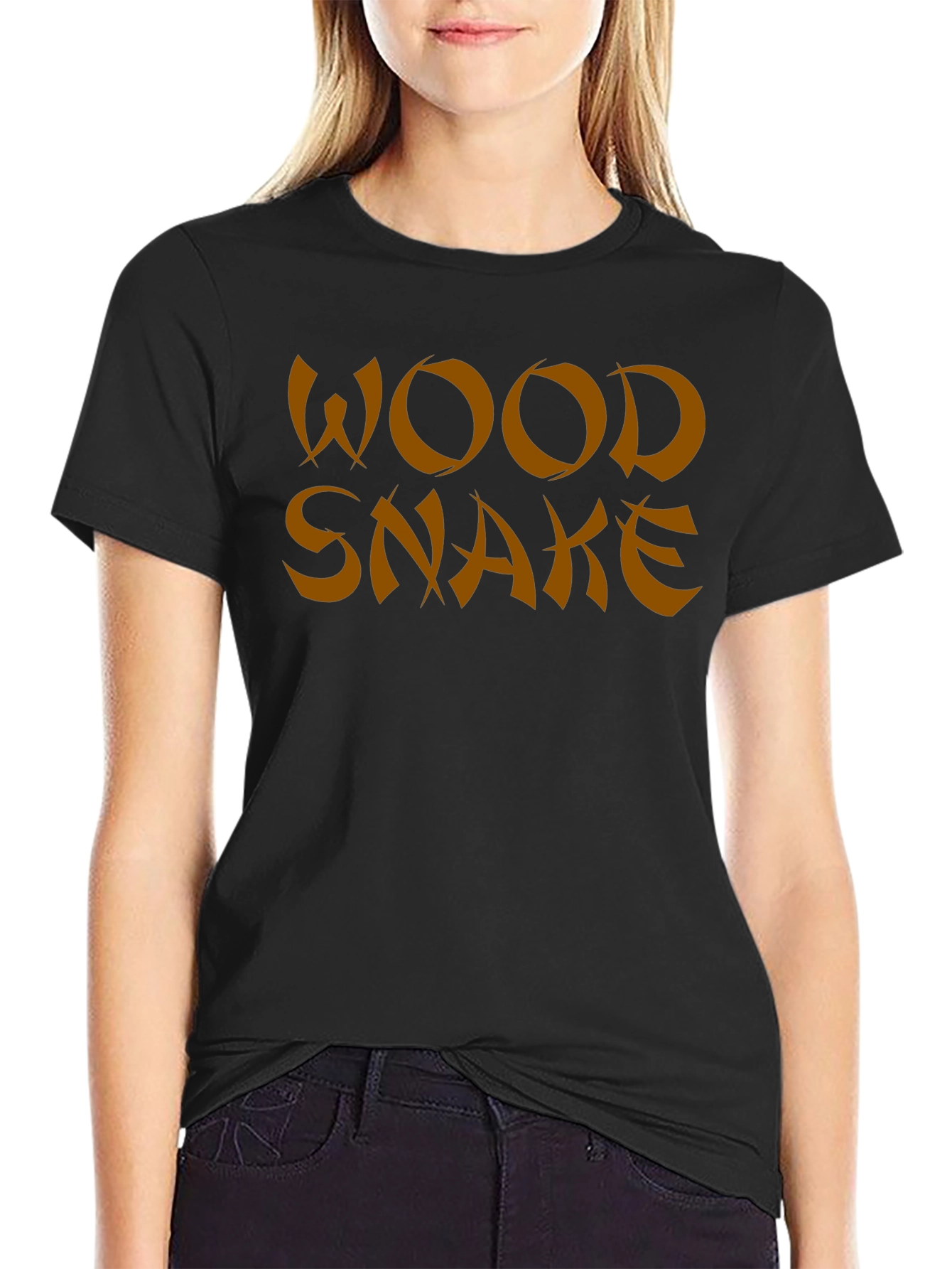 Wood Snake Graphic Tee - Soft Cotton Blend