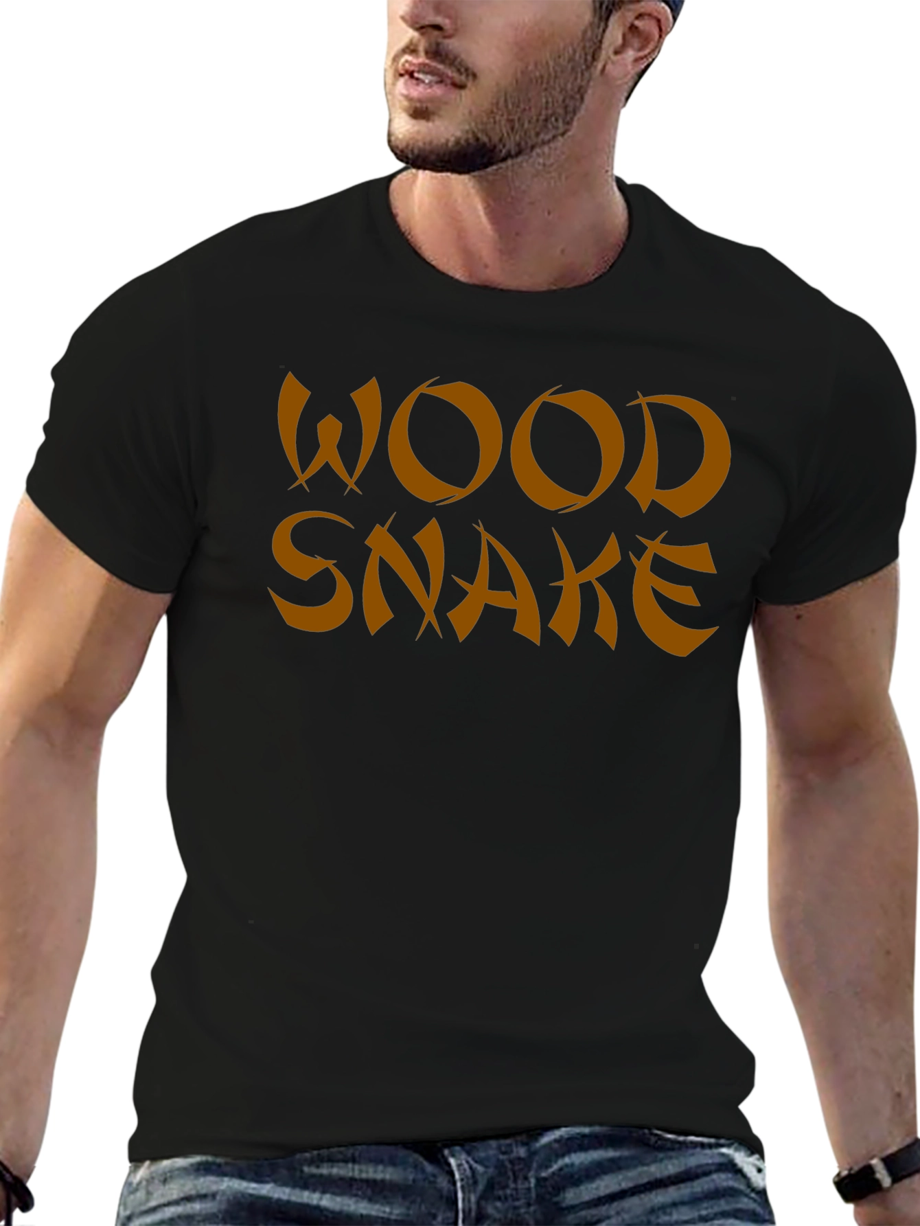 Wood Snake Graphic Tee - Soft Cotton Blend