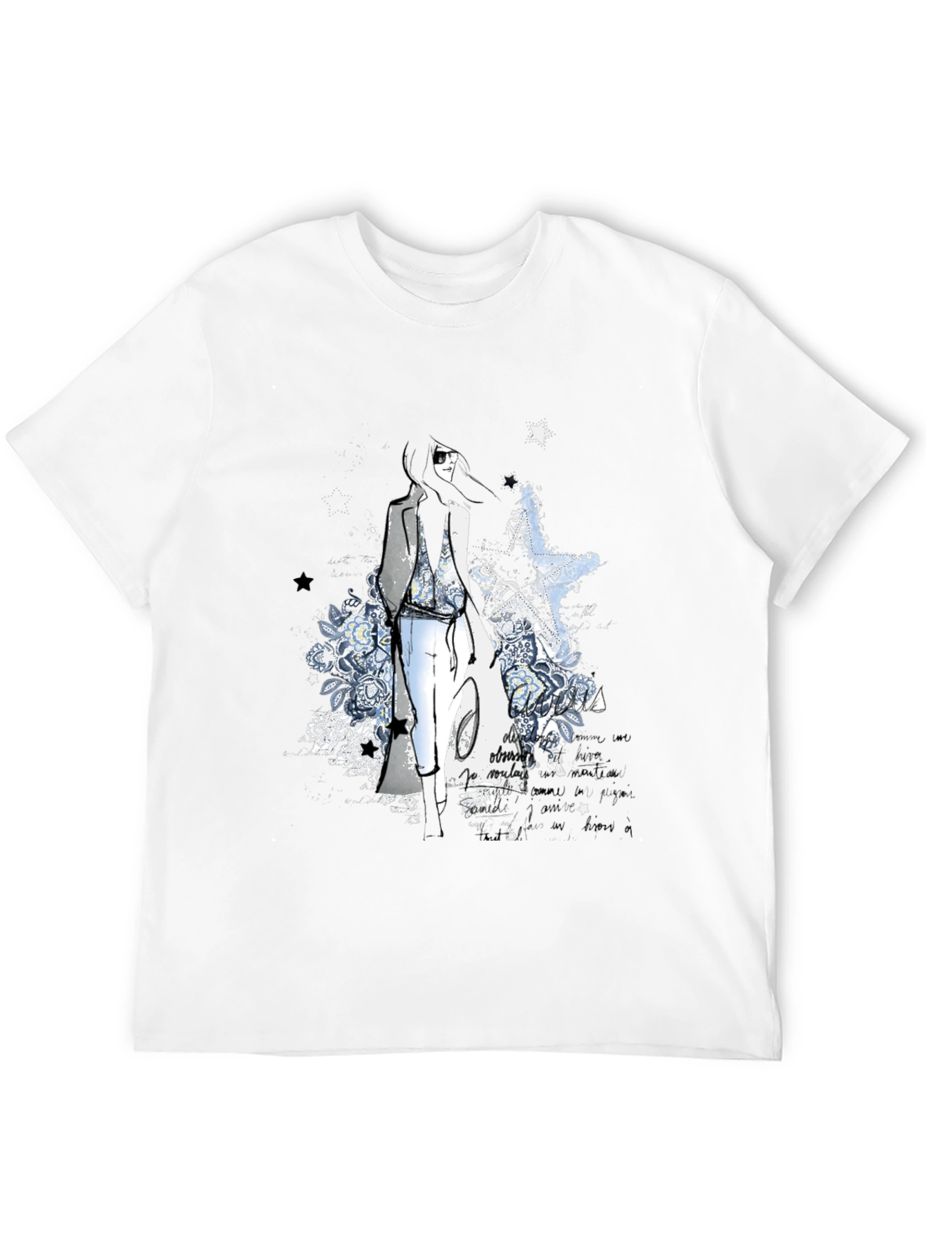 Stylish Black Graphic Print T-Shirt