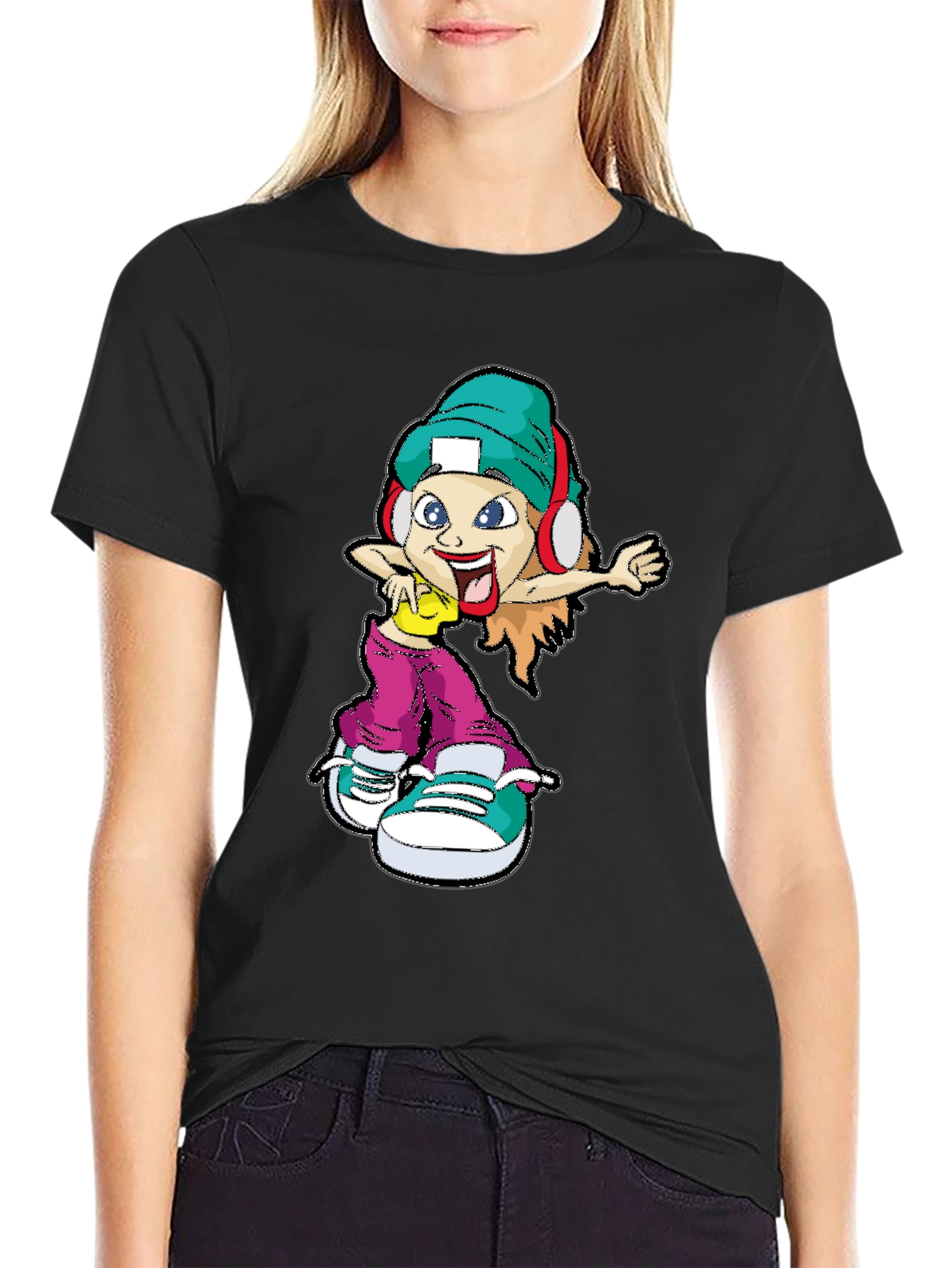 Cartoon Character Graphic Tee