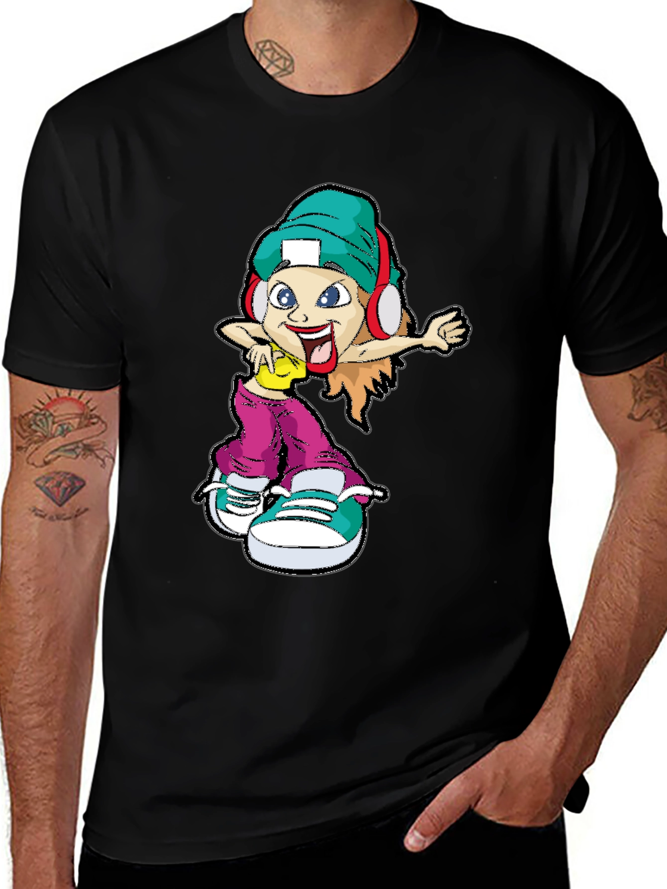 Cartoon Character Graphic Tee