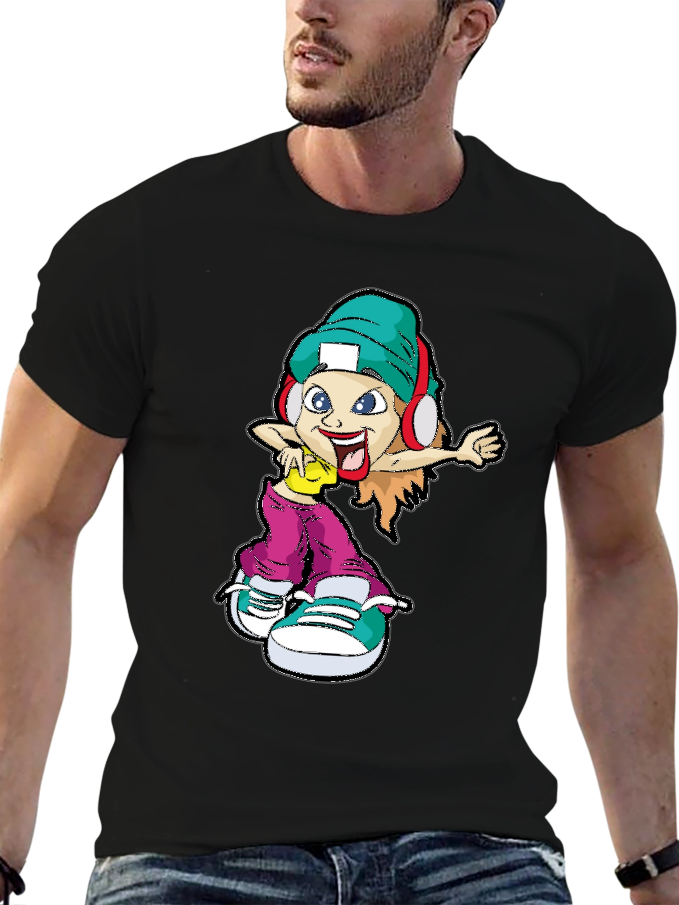 Cartoon Character Graphic Tee