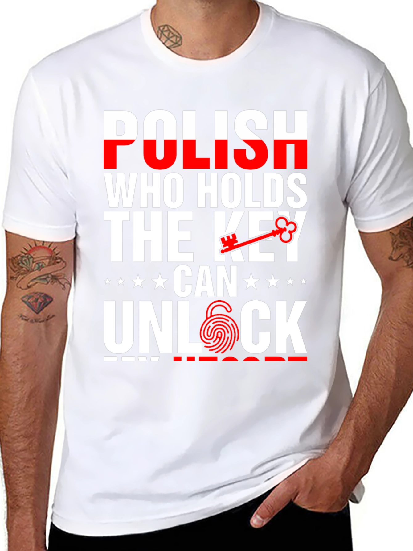 Polish Key to My Heart Graphic Tee