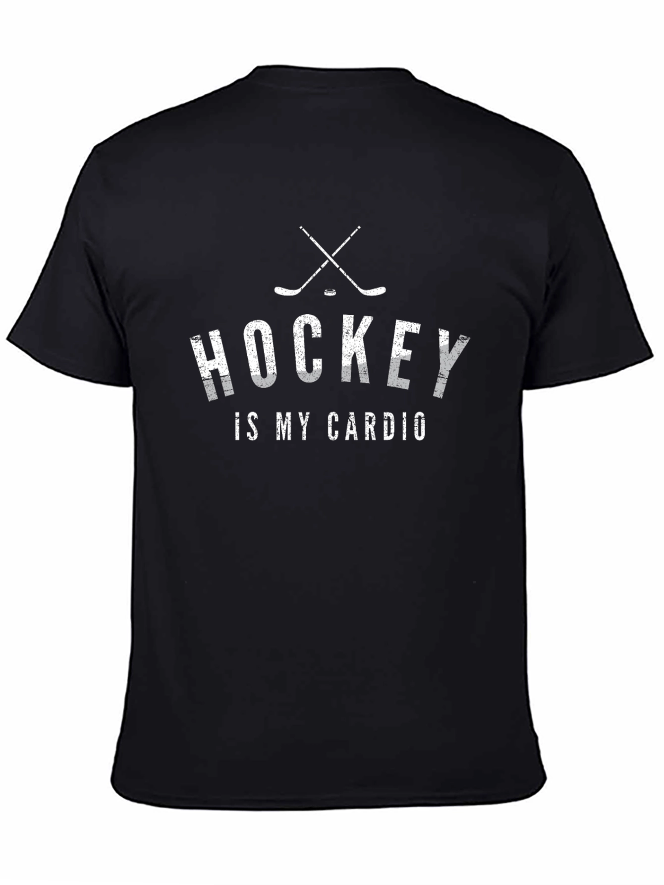 Hockey is My Cardio Black T-Shirt