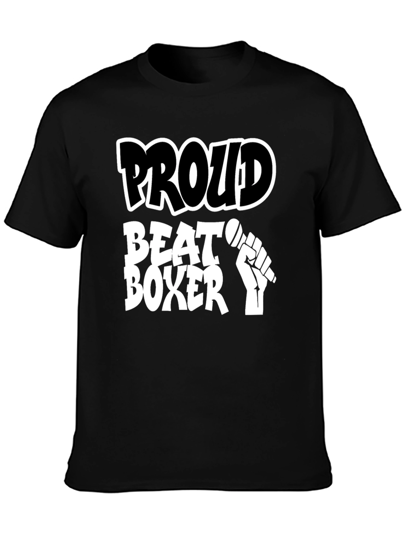 Proud Beat Boxer T-Shirt - Mens Black Tee