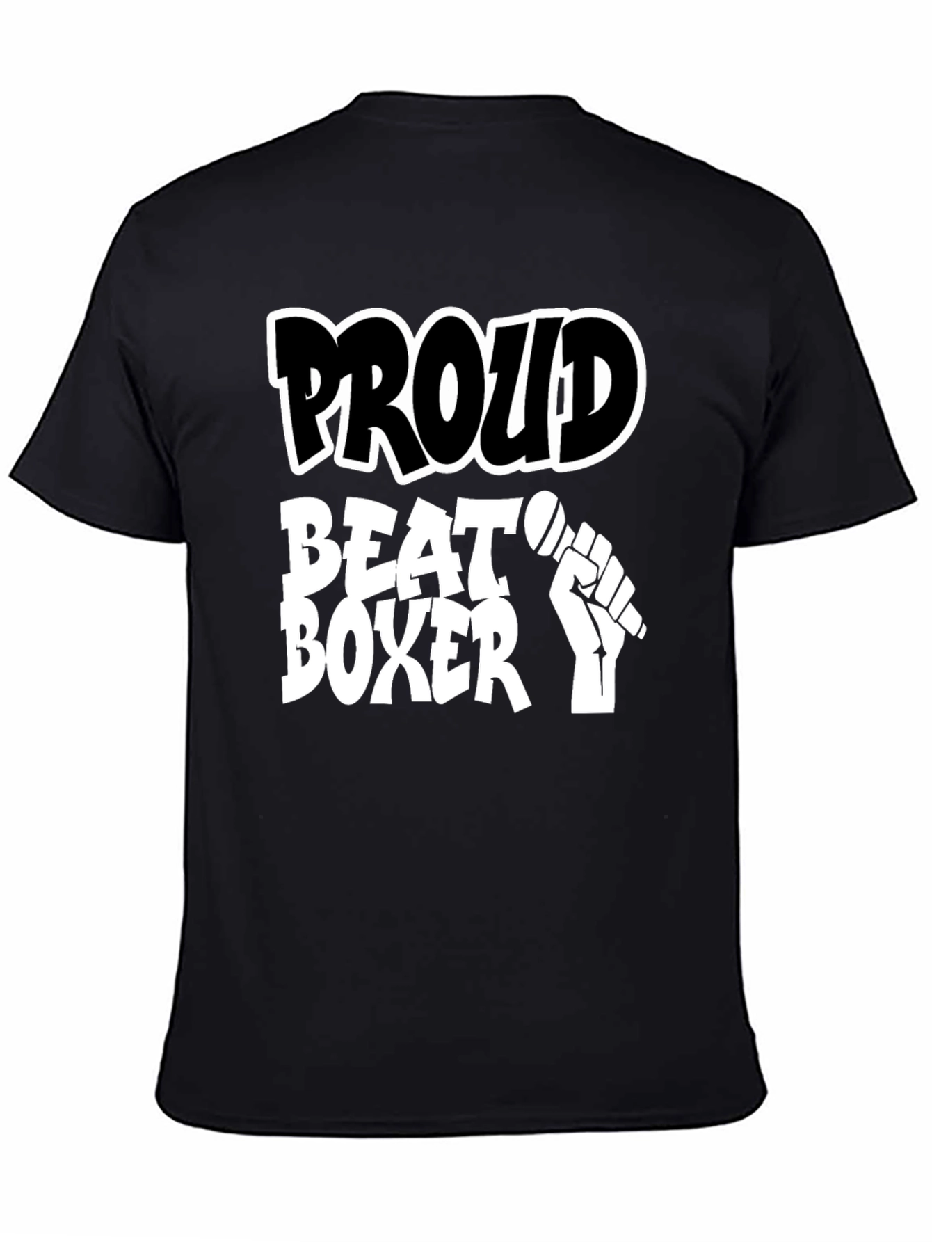 Proud Beat Boxer T-Shirt - Mens Black Tee