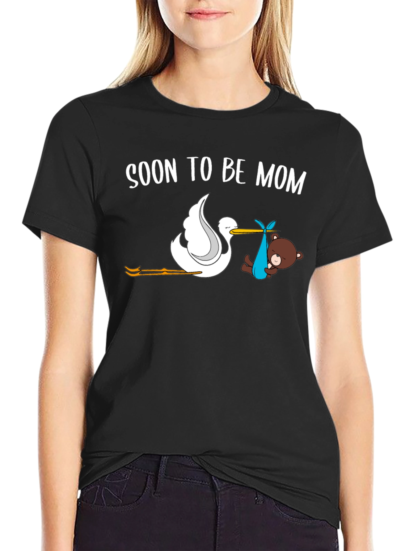 Soon To Be Mom Stork T-Shirt