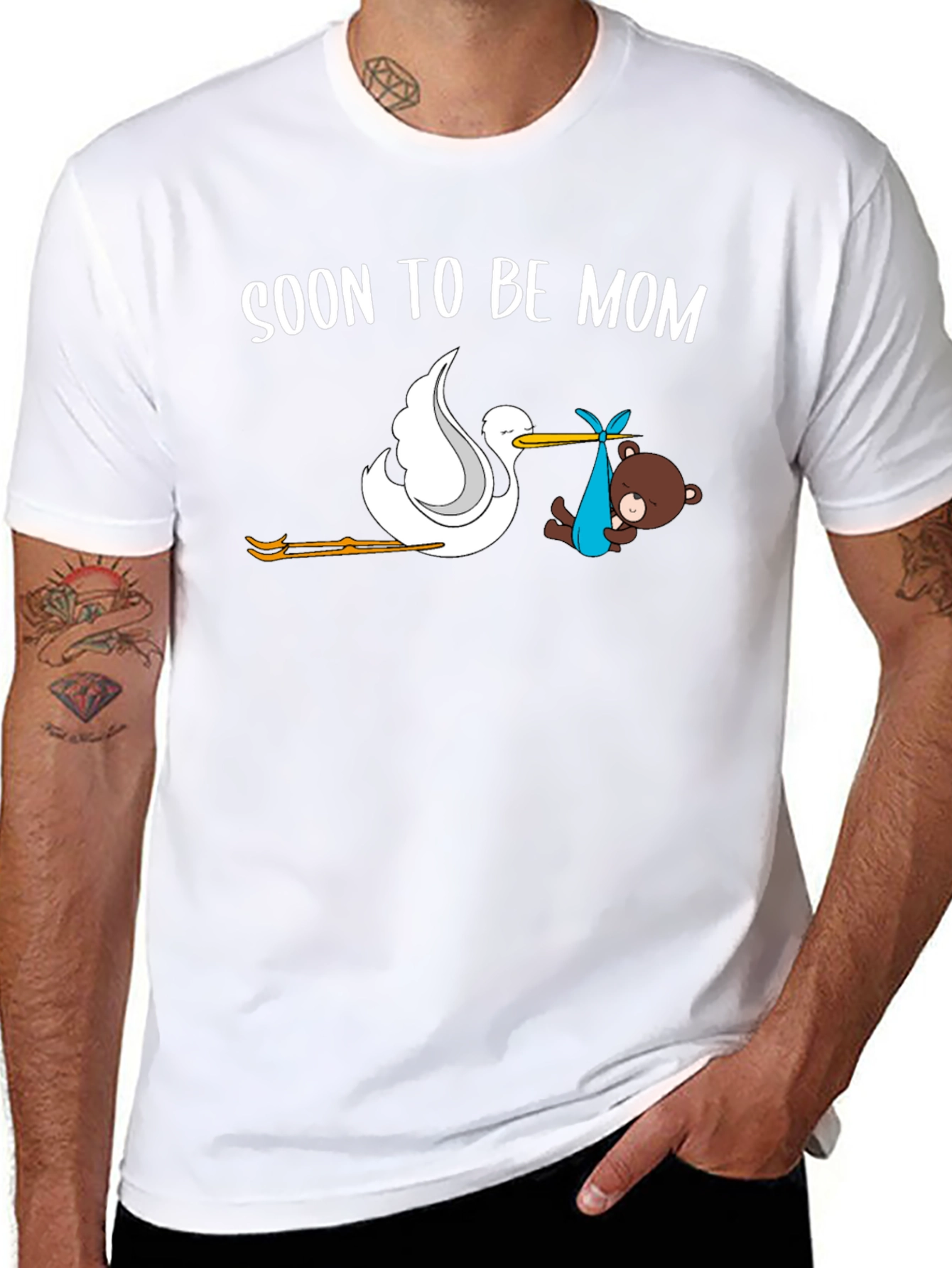 Soon To Be Mom Stork T-Shirt