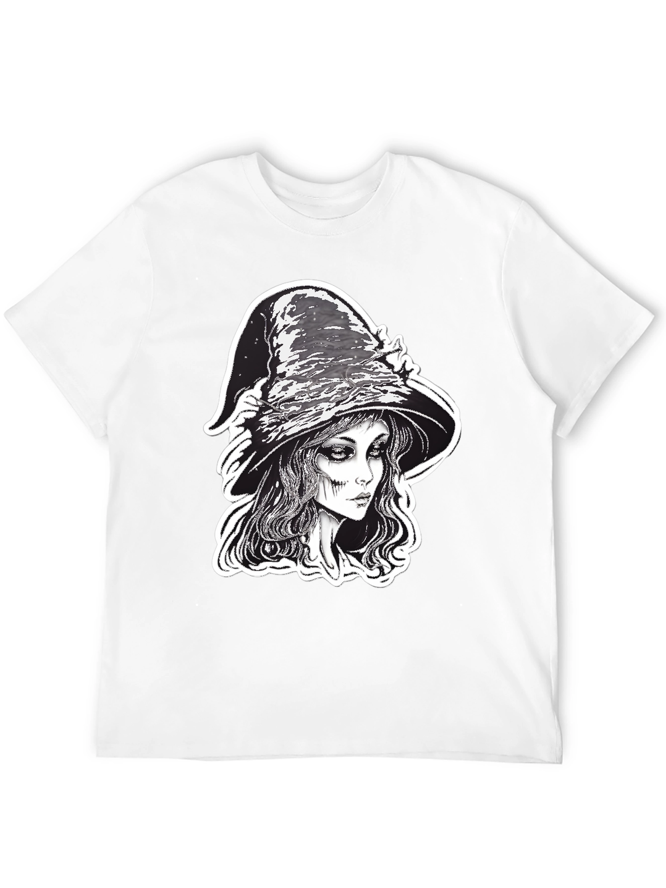 Witch Graphic Tee - Black Halloween Shirt