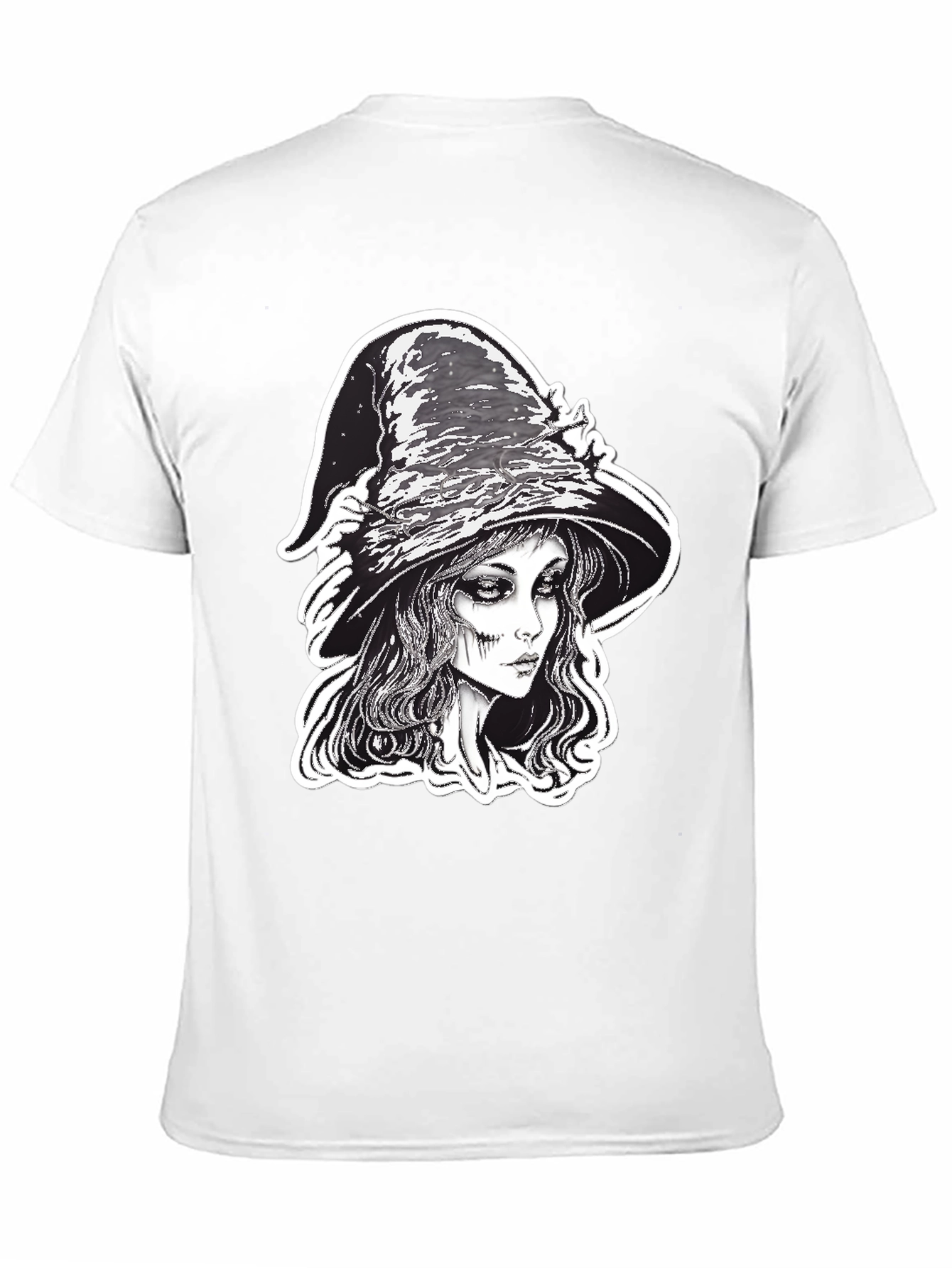 Witch Graphic Tee - Black Halloween Shirt