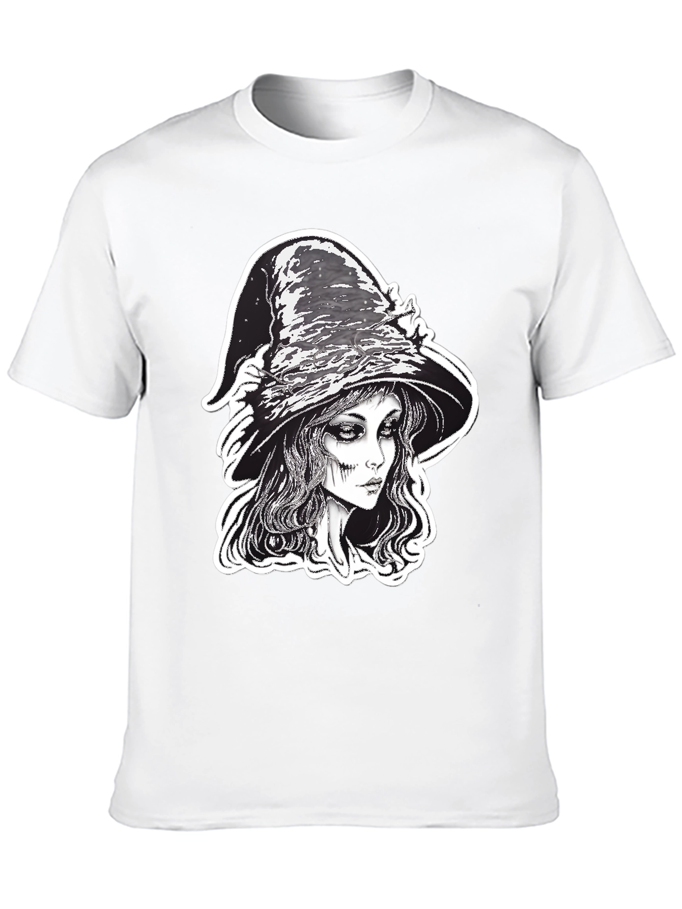 Witch Graphic Tee - Black Halloween Shirt