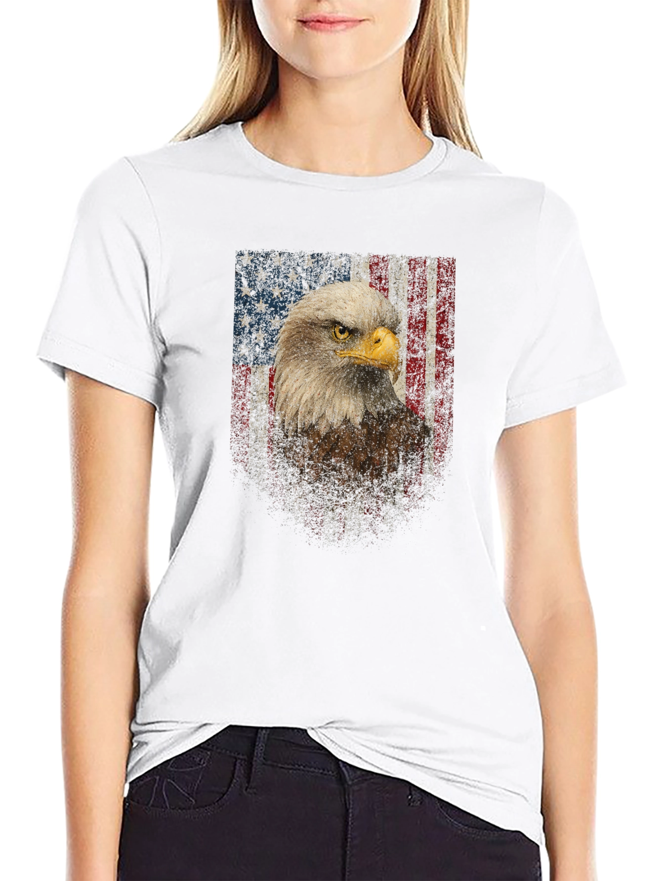 American Eagle Flag Graphic Tee