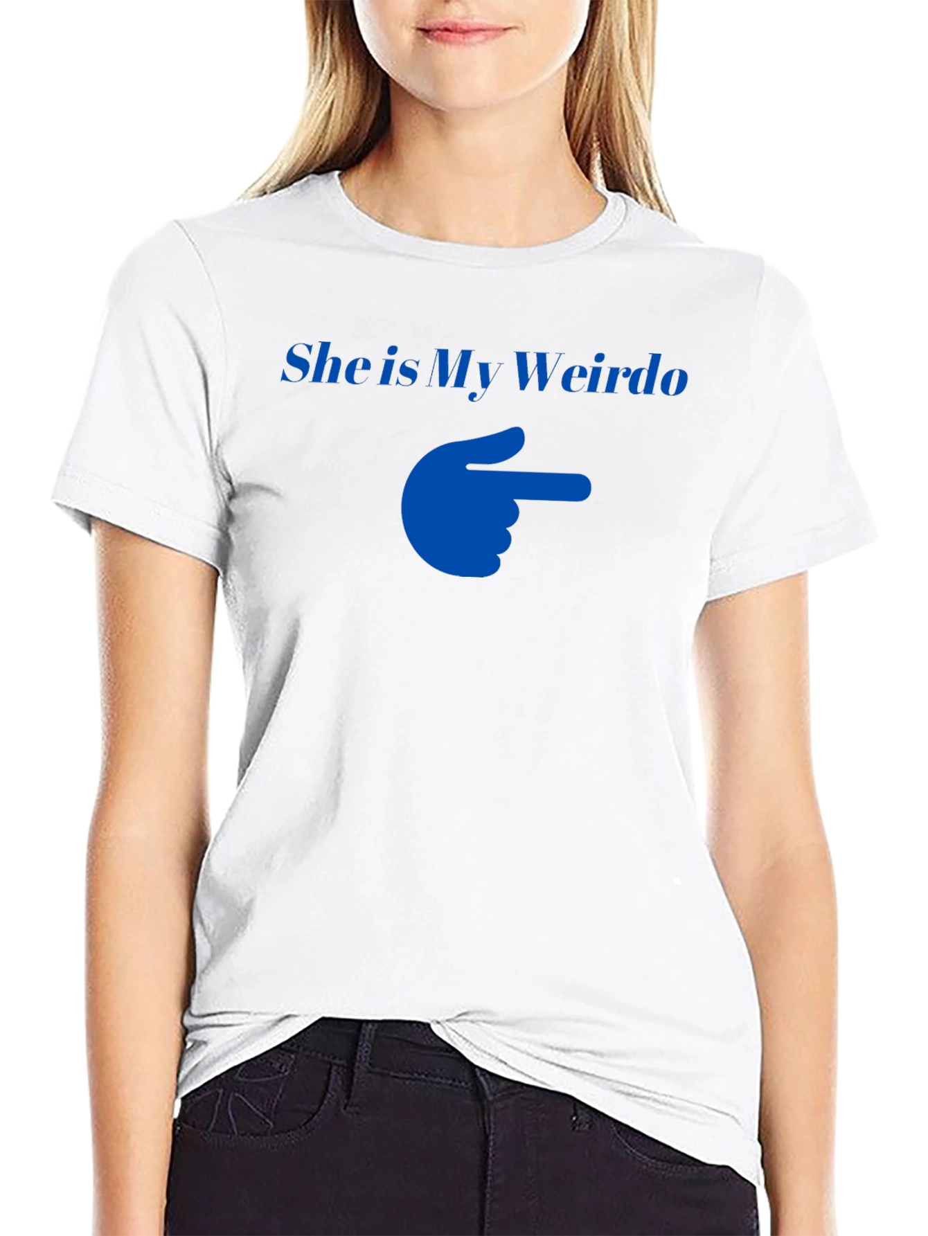 She is My Weirdo T-Shirt Funny Couple Matching Tee