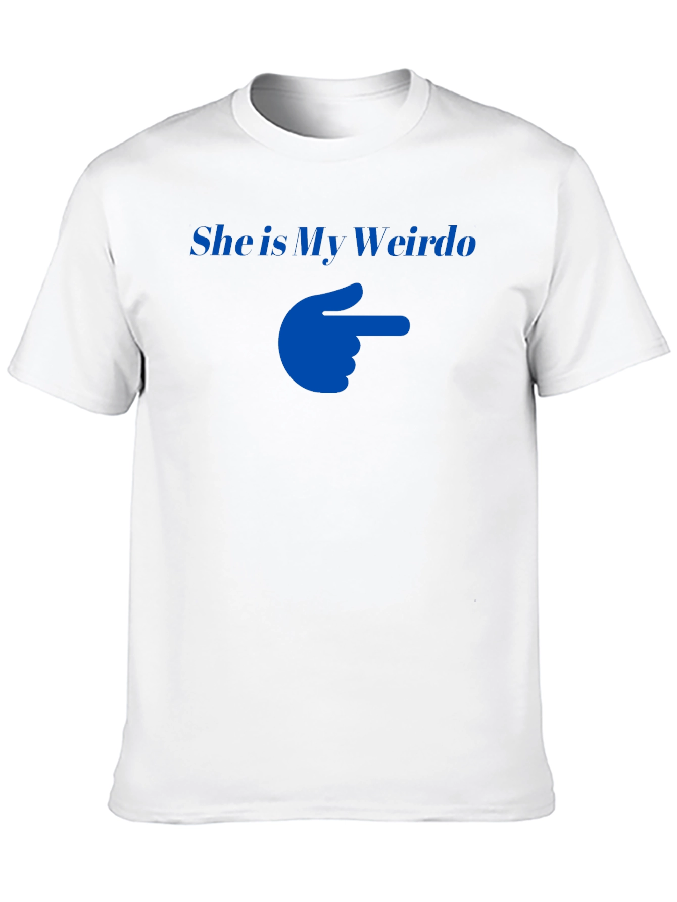She is My Weirdo T-Shirt Funny Couple Matching Tee