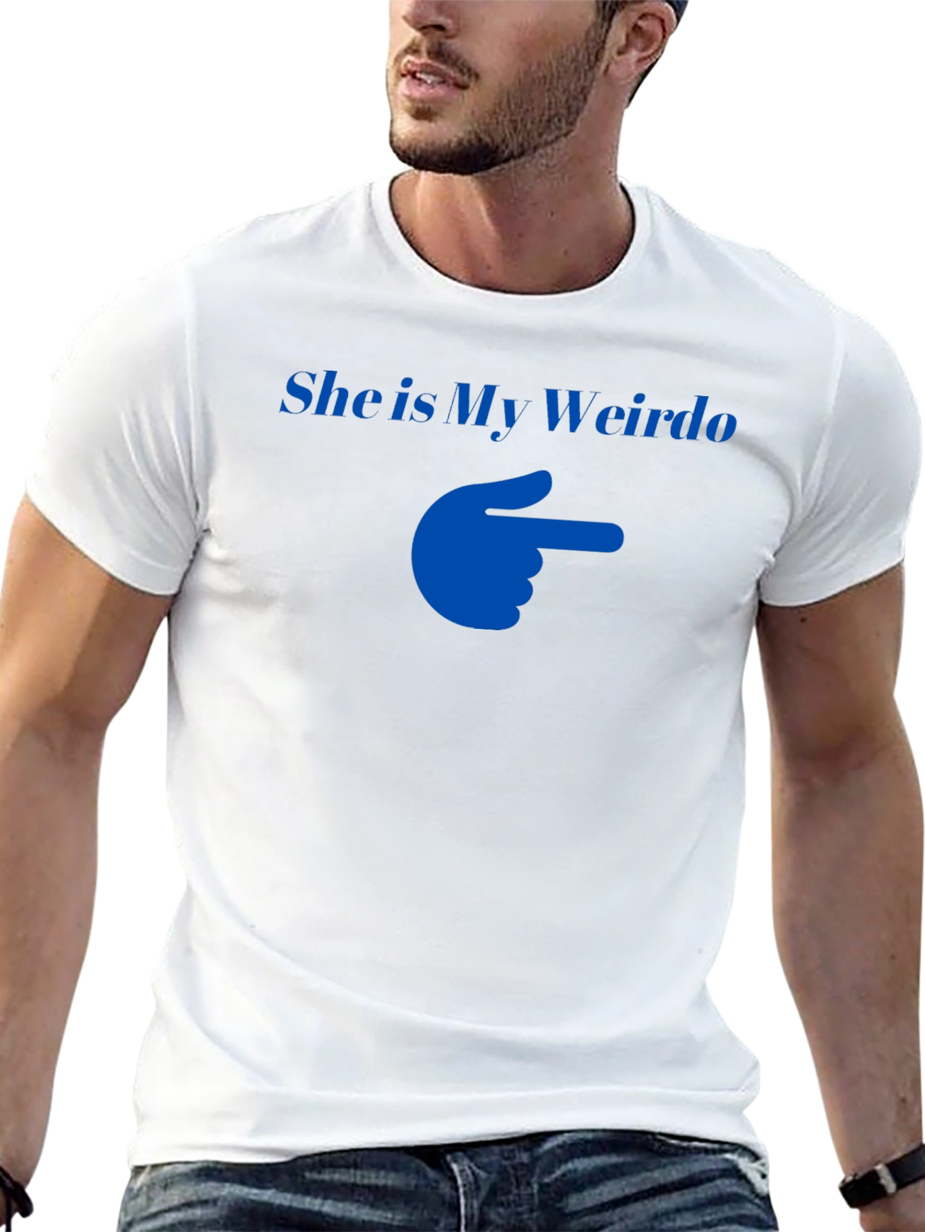 She is My Weirdo T-Shirt Funny Couple Matching Tee