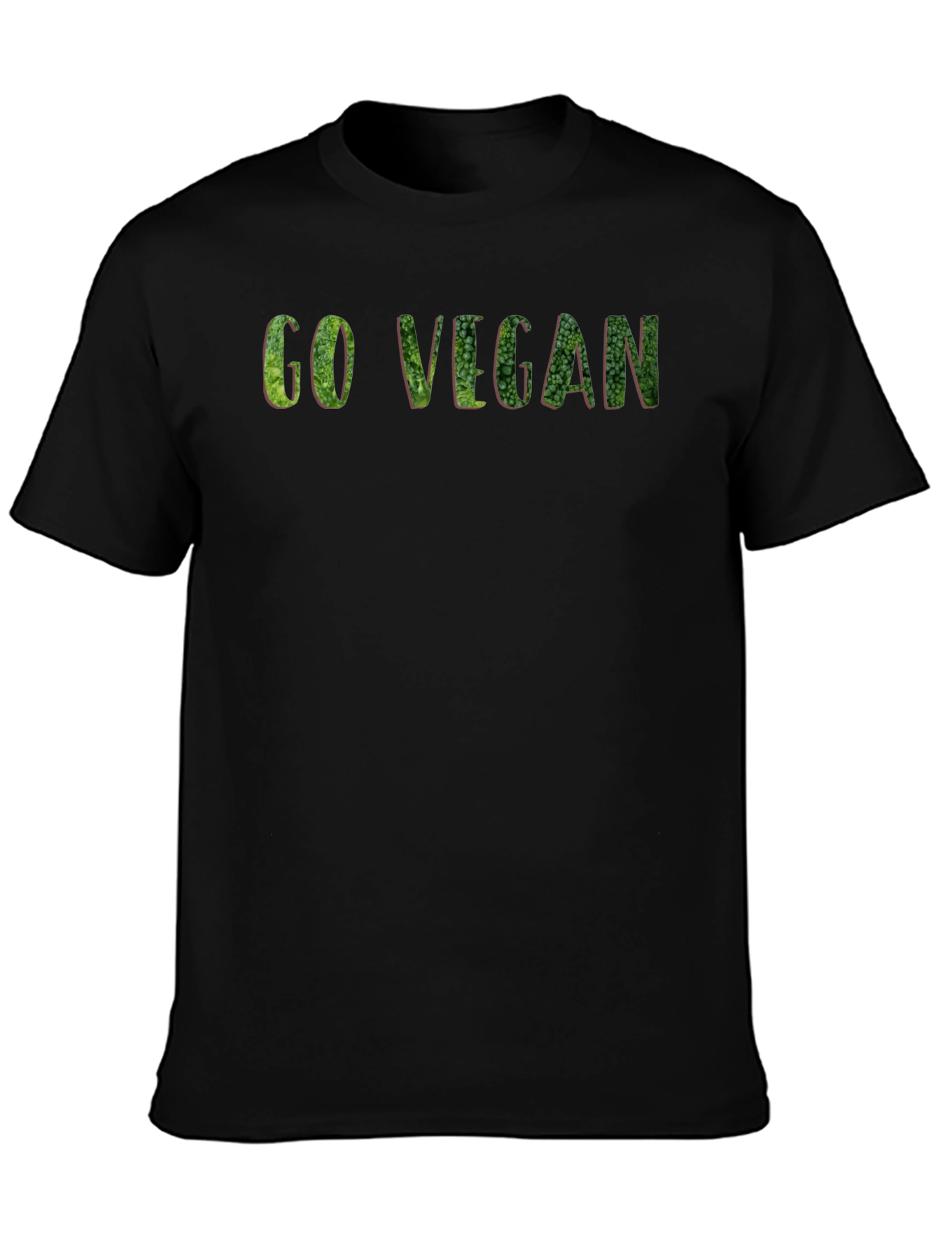 Go Vegan Black T-Shirt - Plant-Based Lifestyle