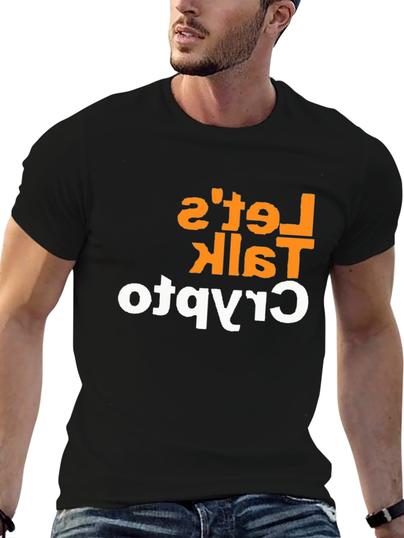 Lets Talk Crypto Graphic Tee - Black