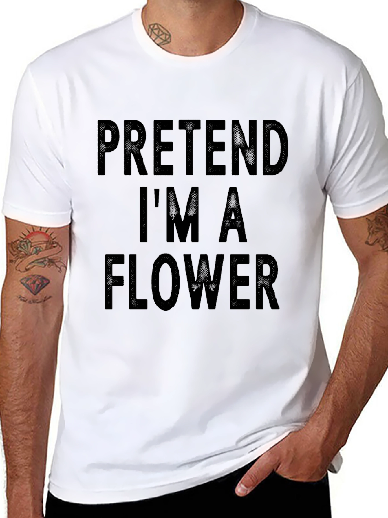 Pretend Im a Flower T-Shirt - Funny Costume Tee