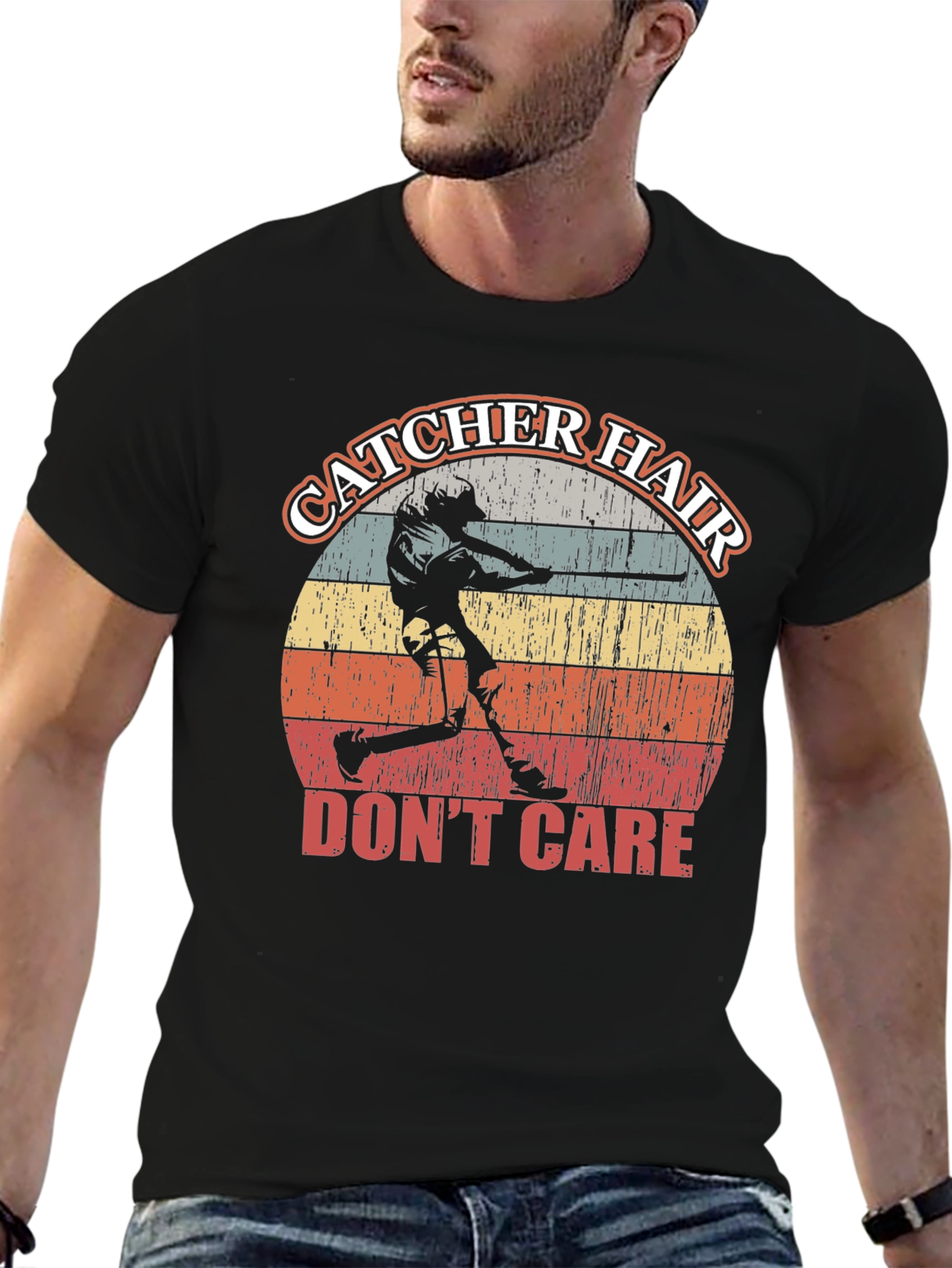 Catcher Hair Dont Care Graphic Tee