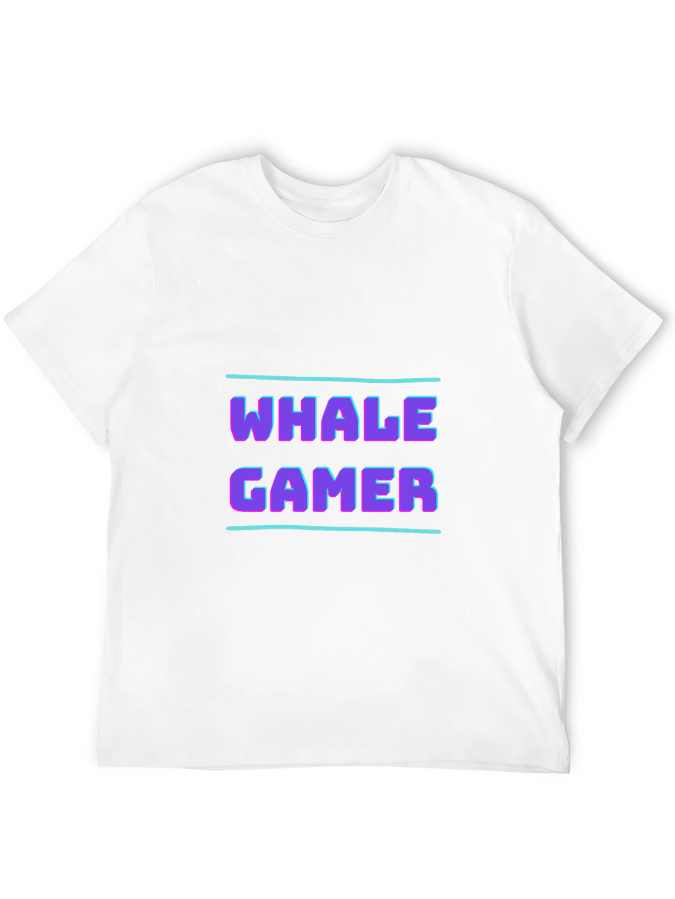 Whale Gamer Black T-Shirt