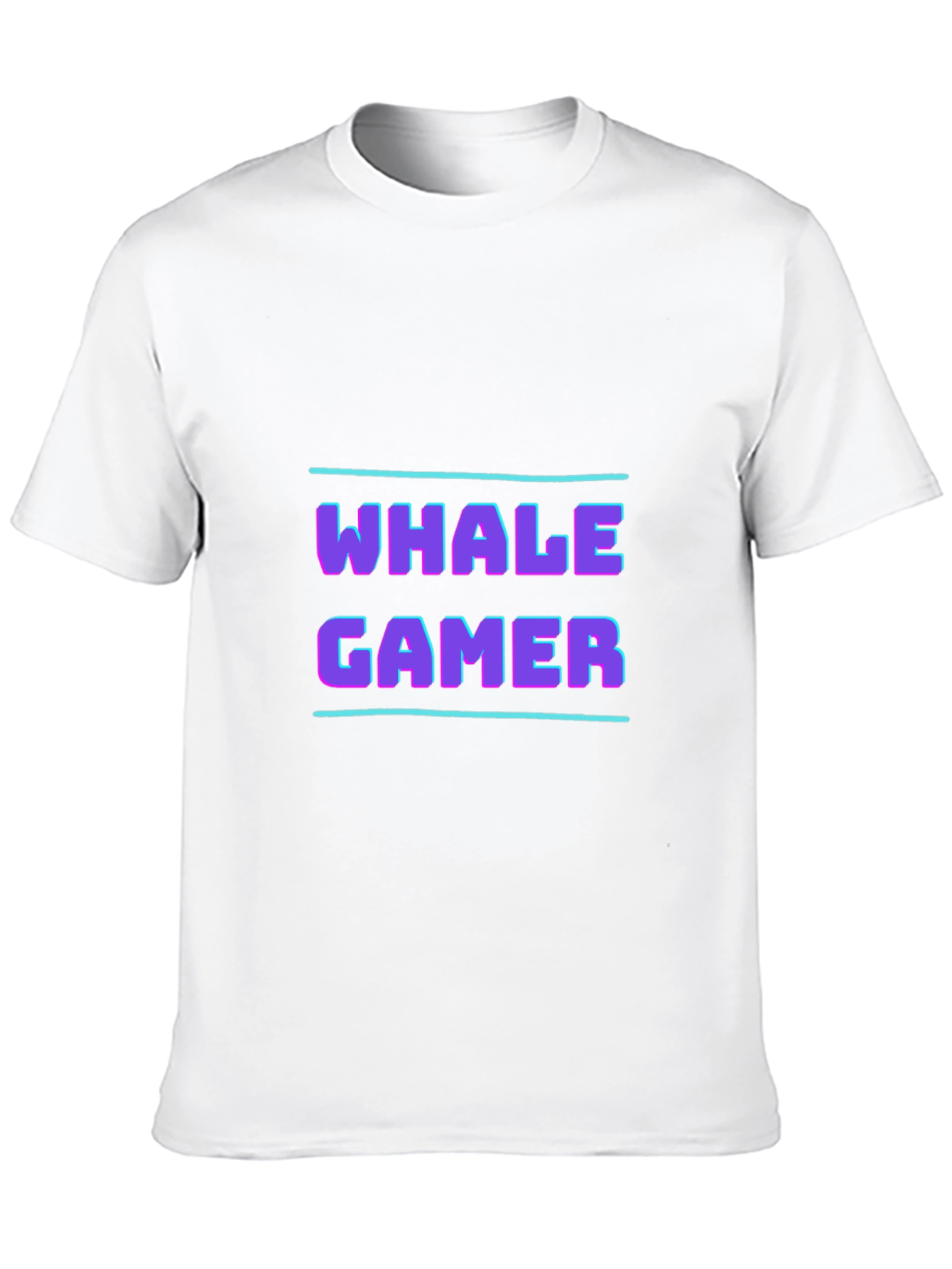 Whale Gamer Black T-Shirt