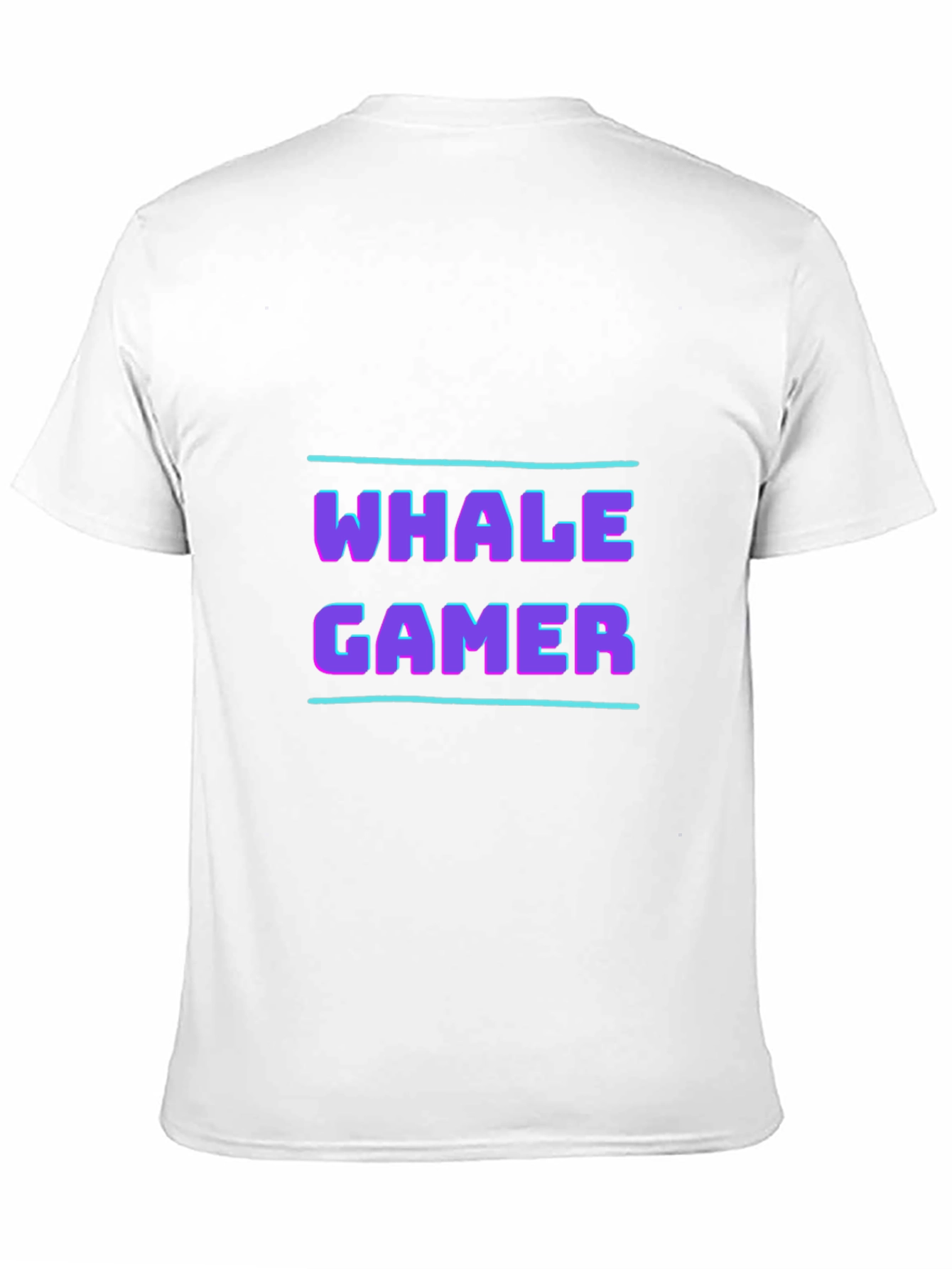 Whale Gamer Black T-Shirt