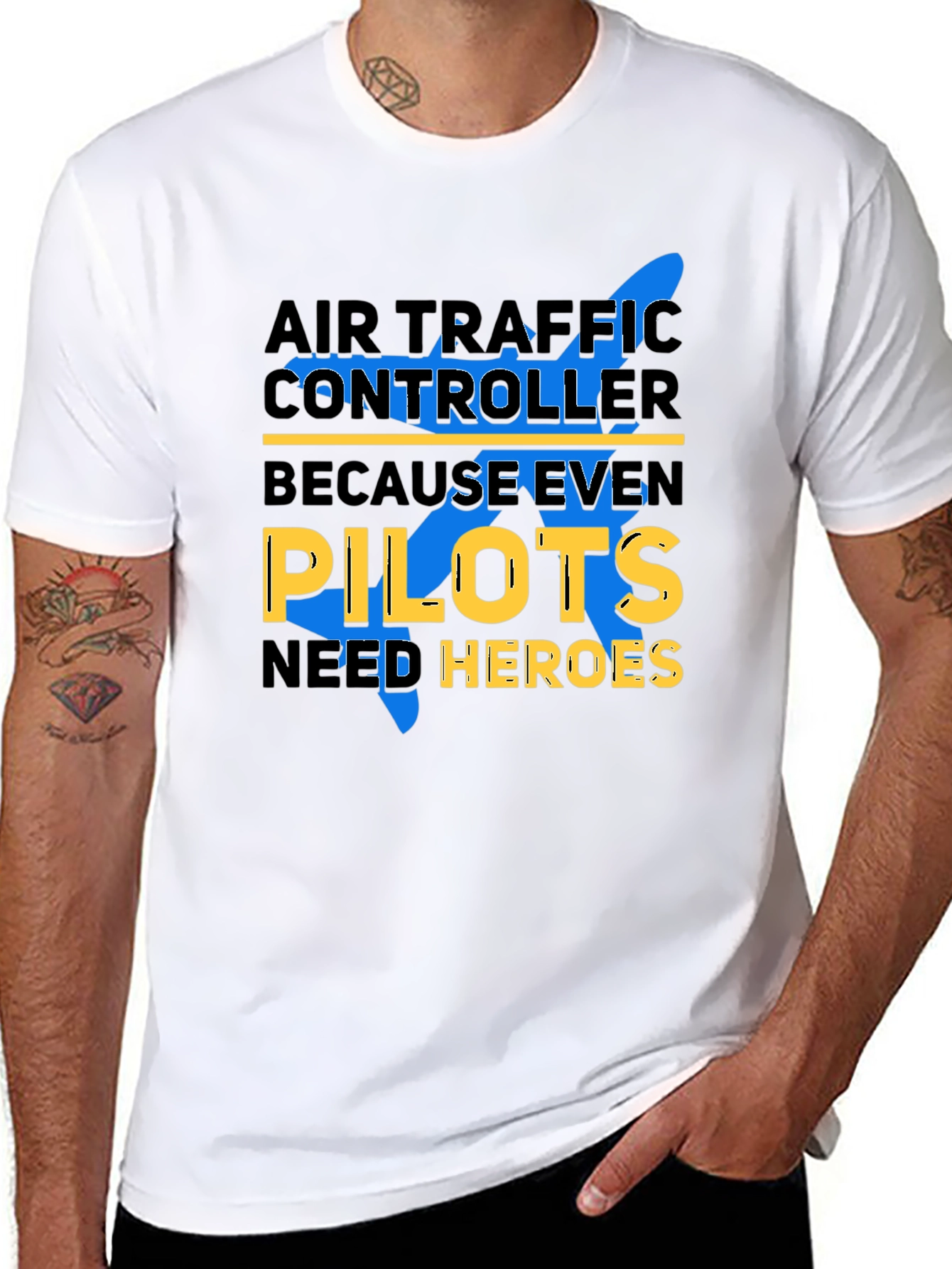 Air Traffic Controller T-Shirt - Pilots Need Heroes Tee