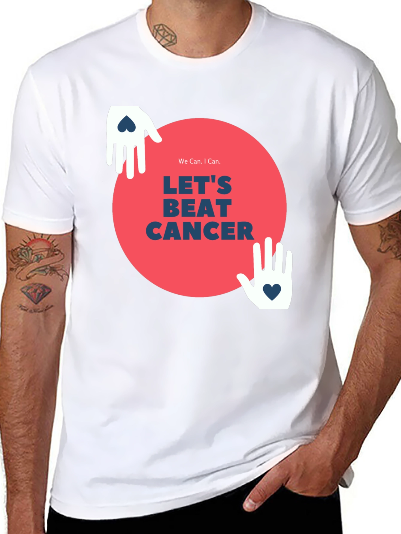 Lets Beat Cancer Graphic Tee