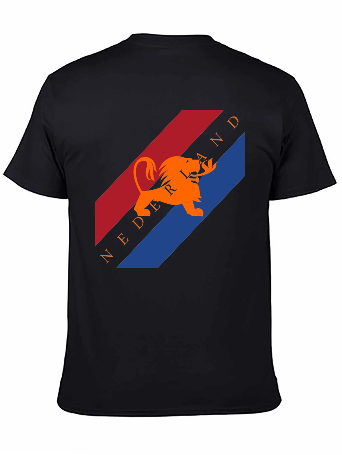Netherlands Lion Graphic Black T-Shirt