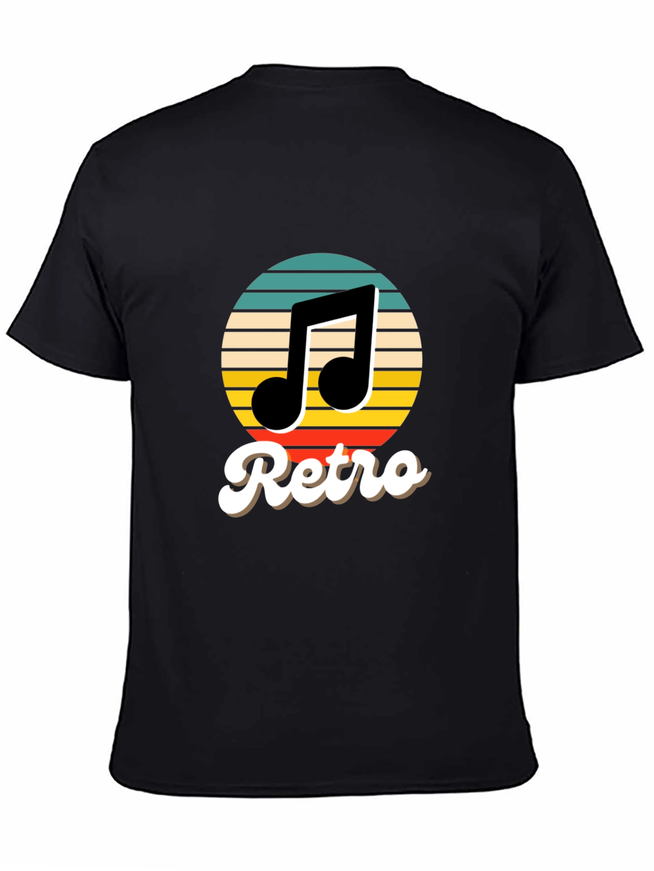 Retro Music T-Shirt - Black