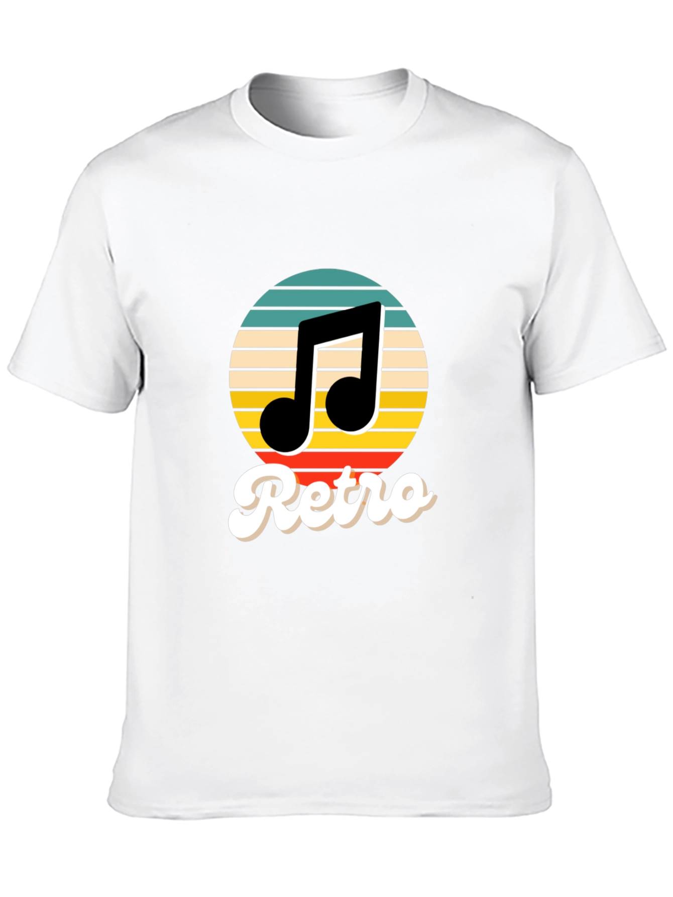 Retro Music T-Shirt - Black