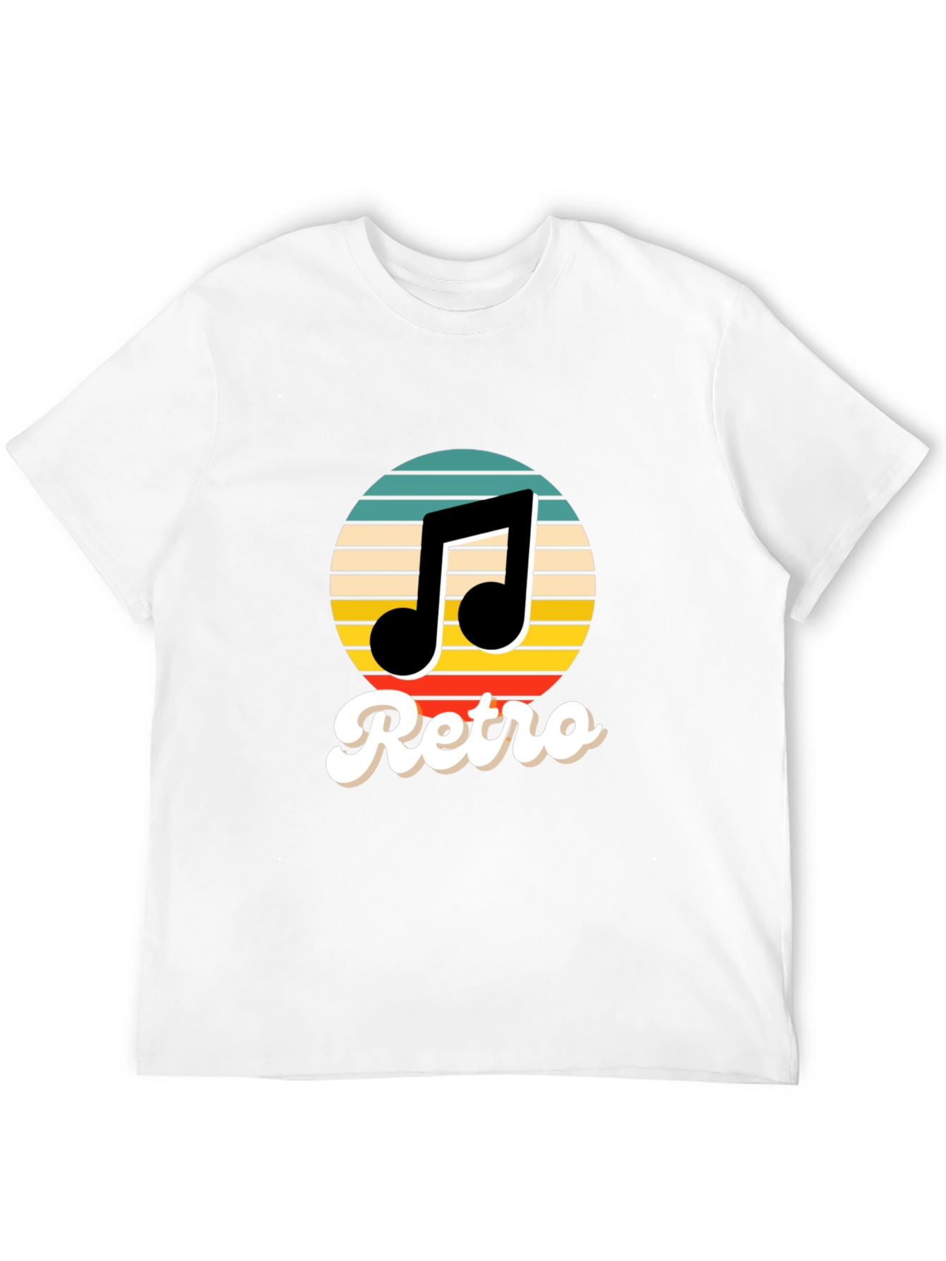 Retro Music T-Shirt - Black