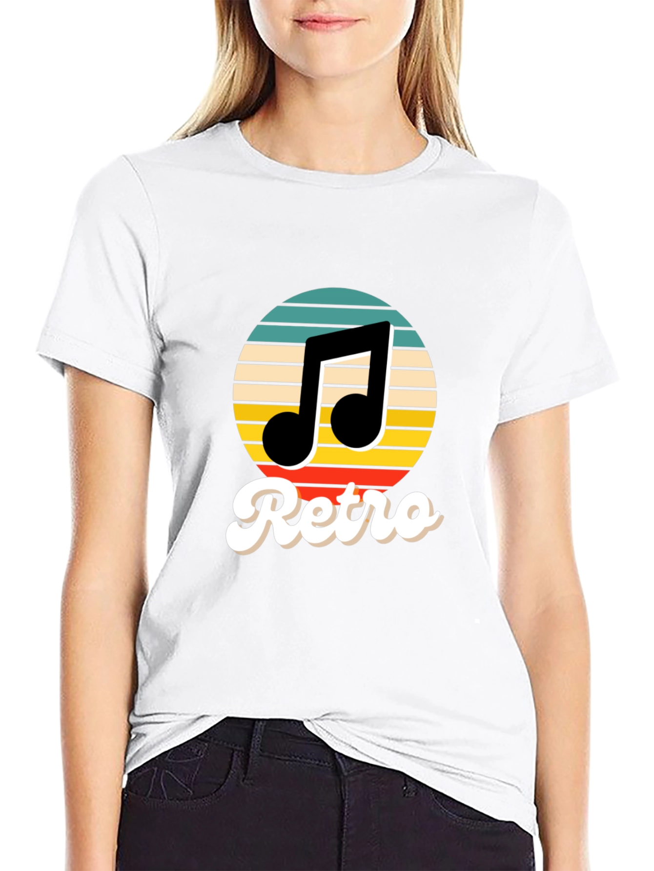 Retro Music T-Shirt - Black
