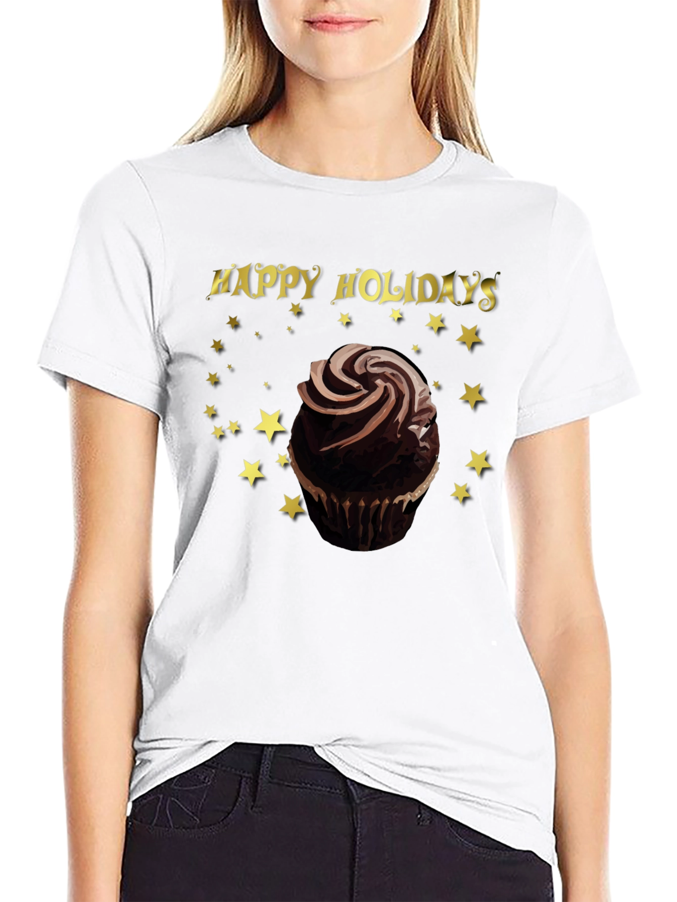 Happy Holidays Cupcake T-Shirt
