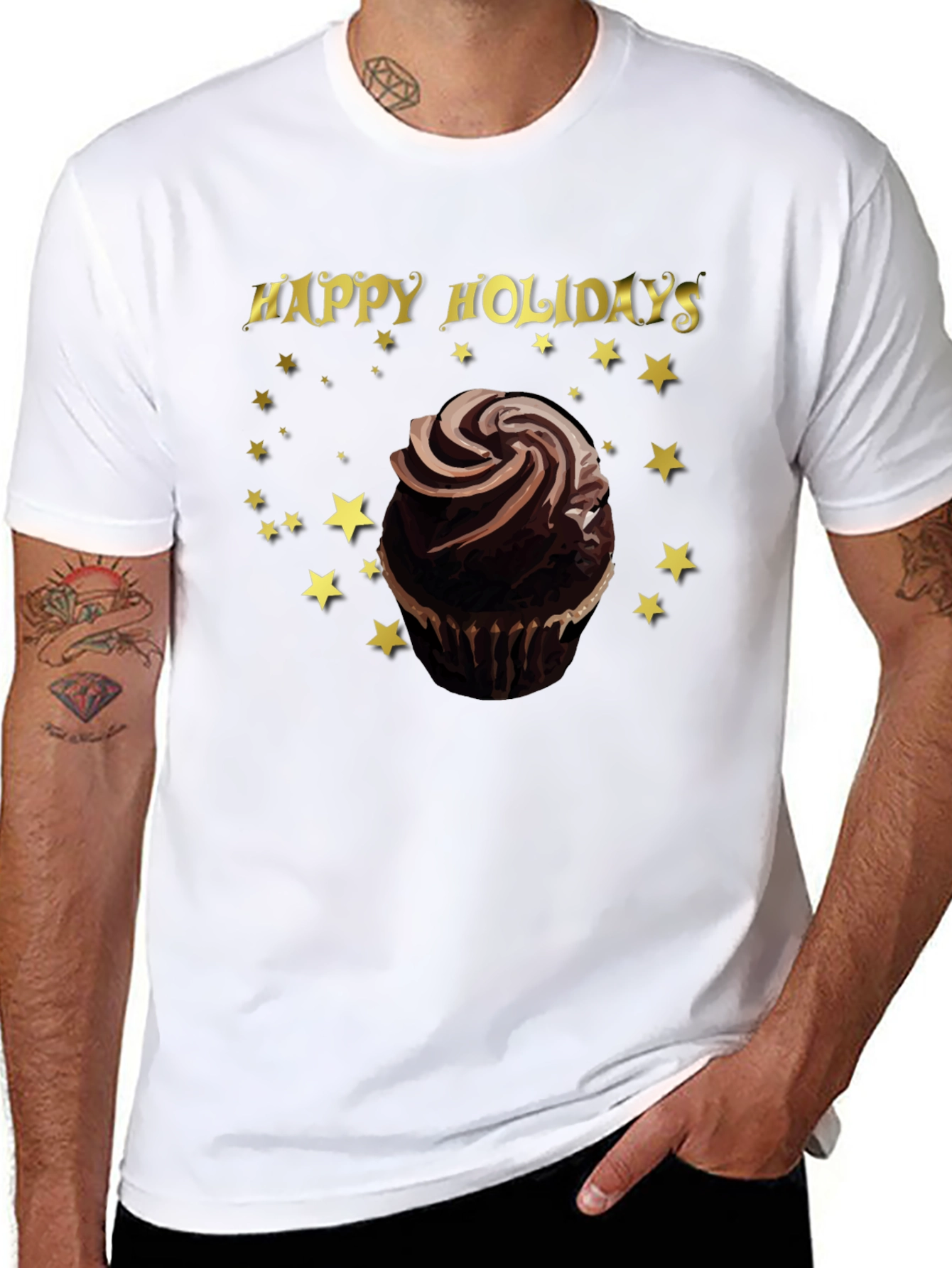 Happy Holidays Cupcake T-Shirt