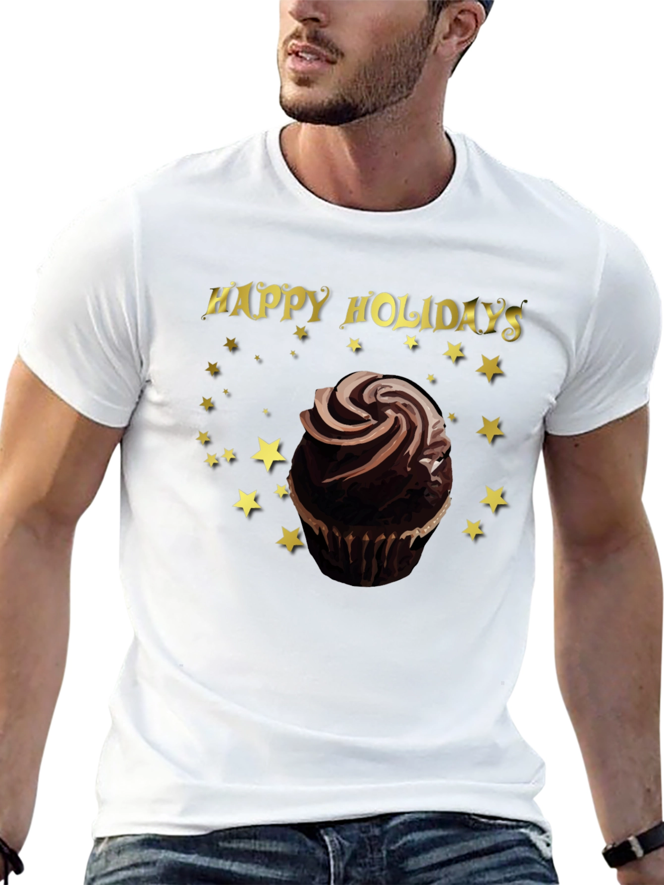 Happy Holidays Cupcake T-Shirt