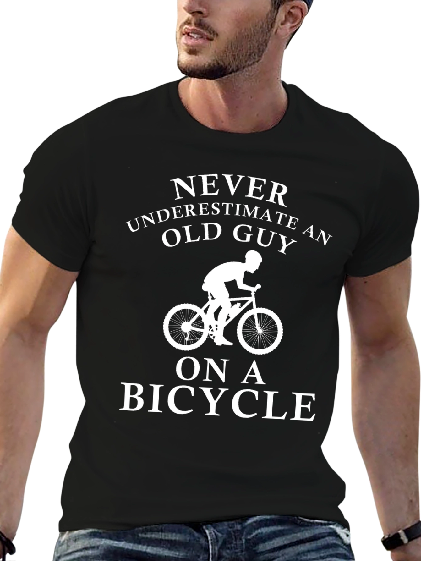 Funny Old Guy Biker T-Shirt