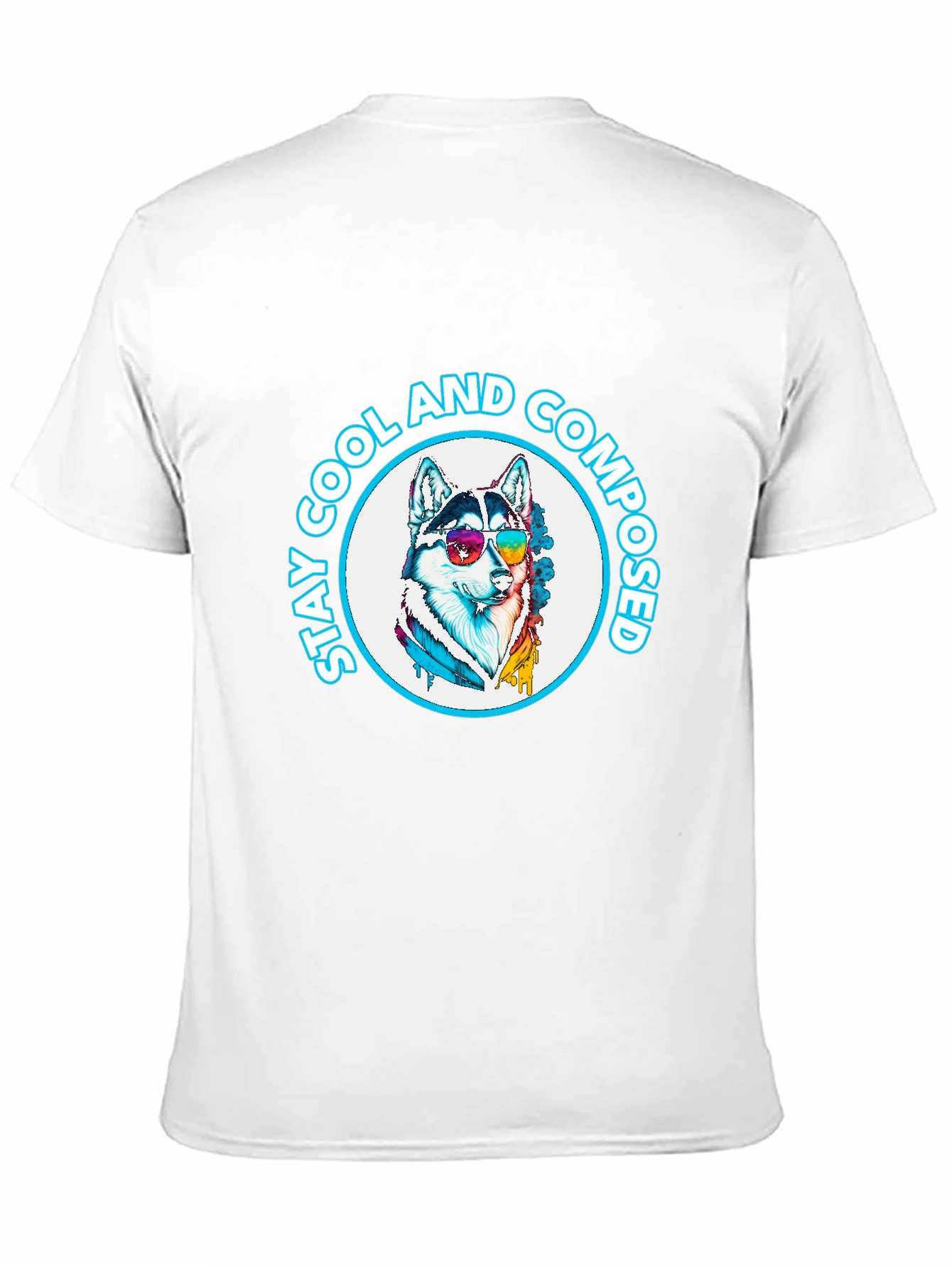Cool Husky Graphic Tee - Stay Cool & Composed!