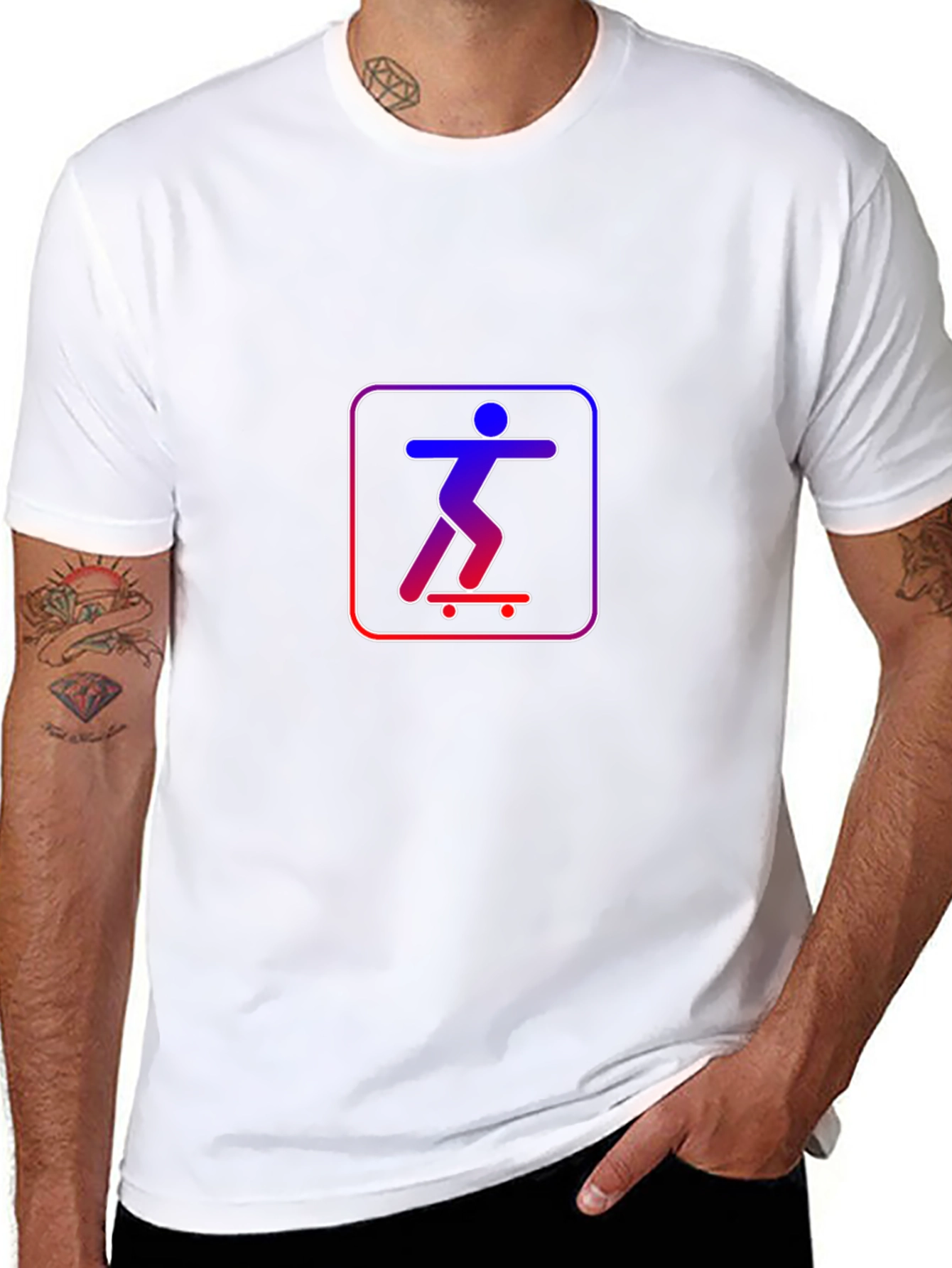 Skateboarding Graphic T-Shirt - Cool Casual Tee