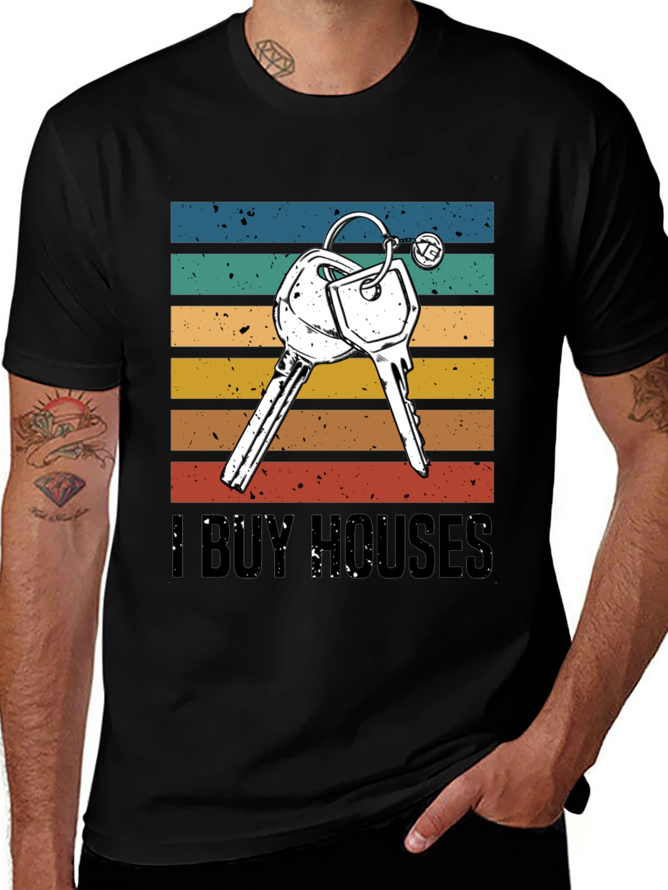 I Buy Houses T-Shirt - Retro Style