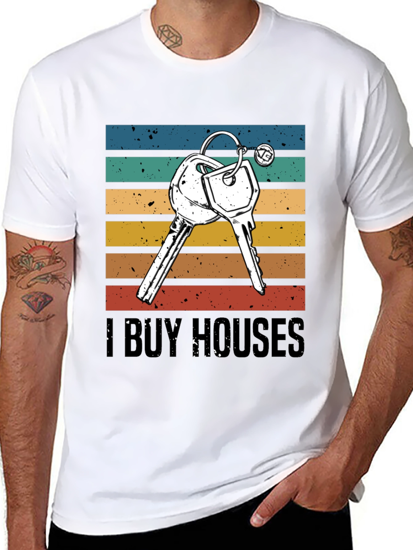 I Buy Houses T-Shirt - Retro Style