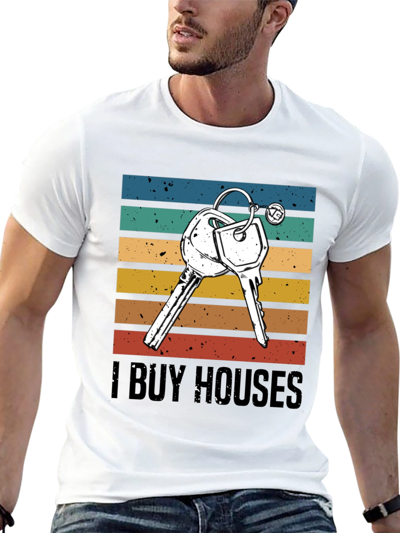 I Buy Houses T-Shirt - Retro Style